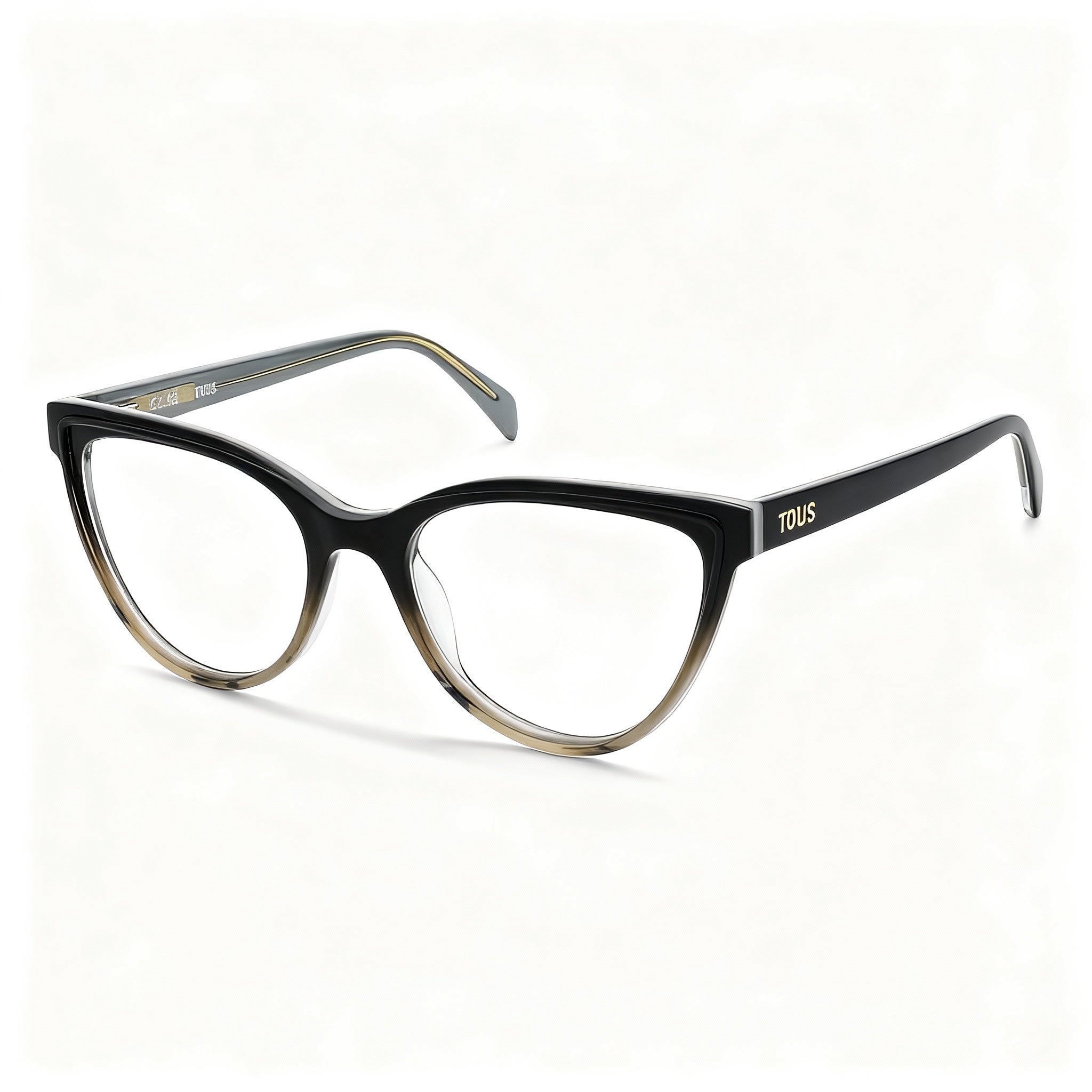 TOUS Casual Women's Acetate Optical Eyeglasses, Dark Havana Frame, 53mm Lens Width