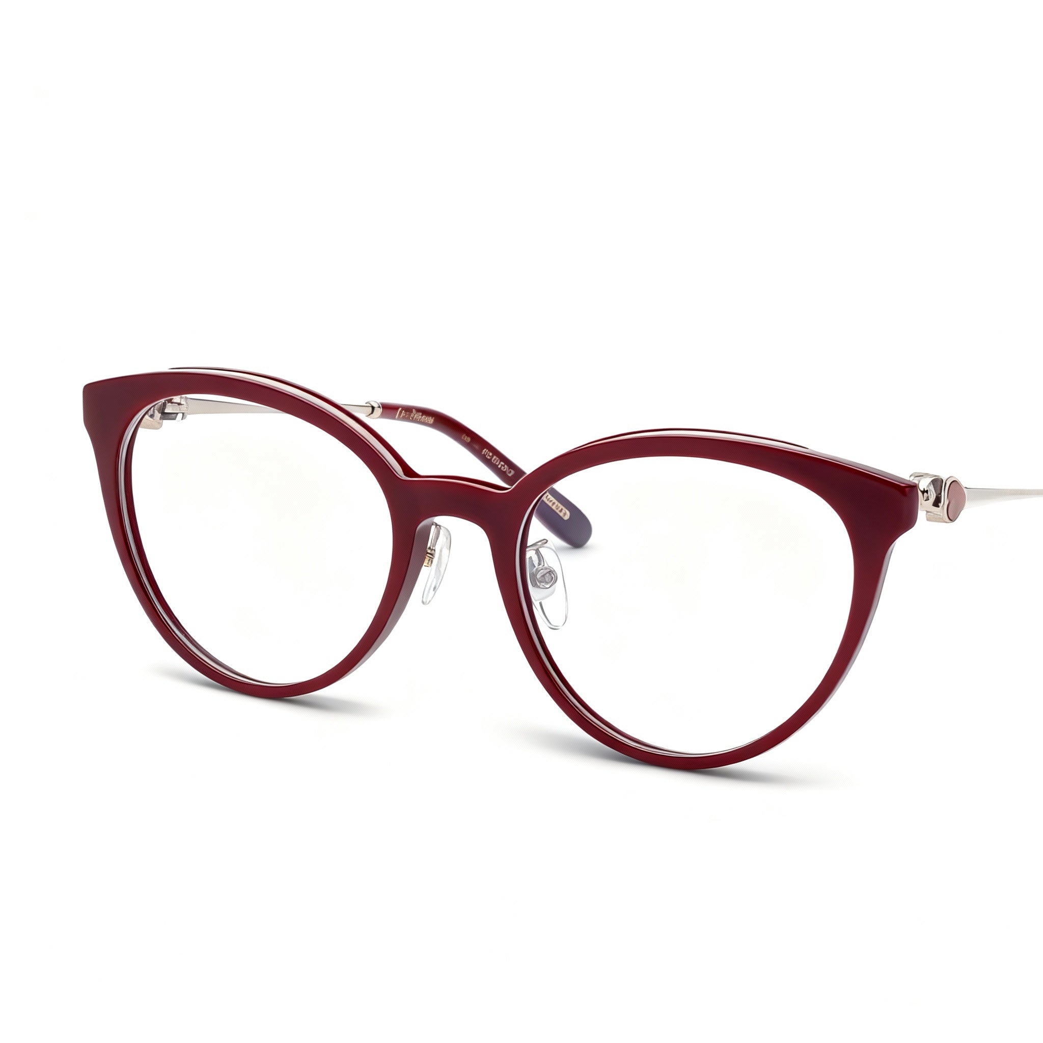 Chopard VCH331S Women's Casual Eyeglasses with Combined Metal-Acetate Frame in Bordeaux, 53mm