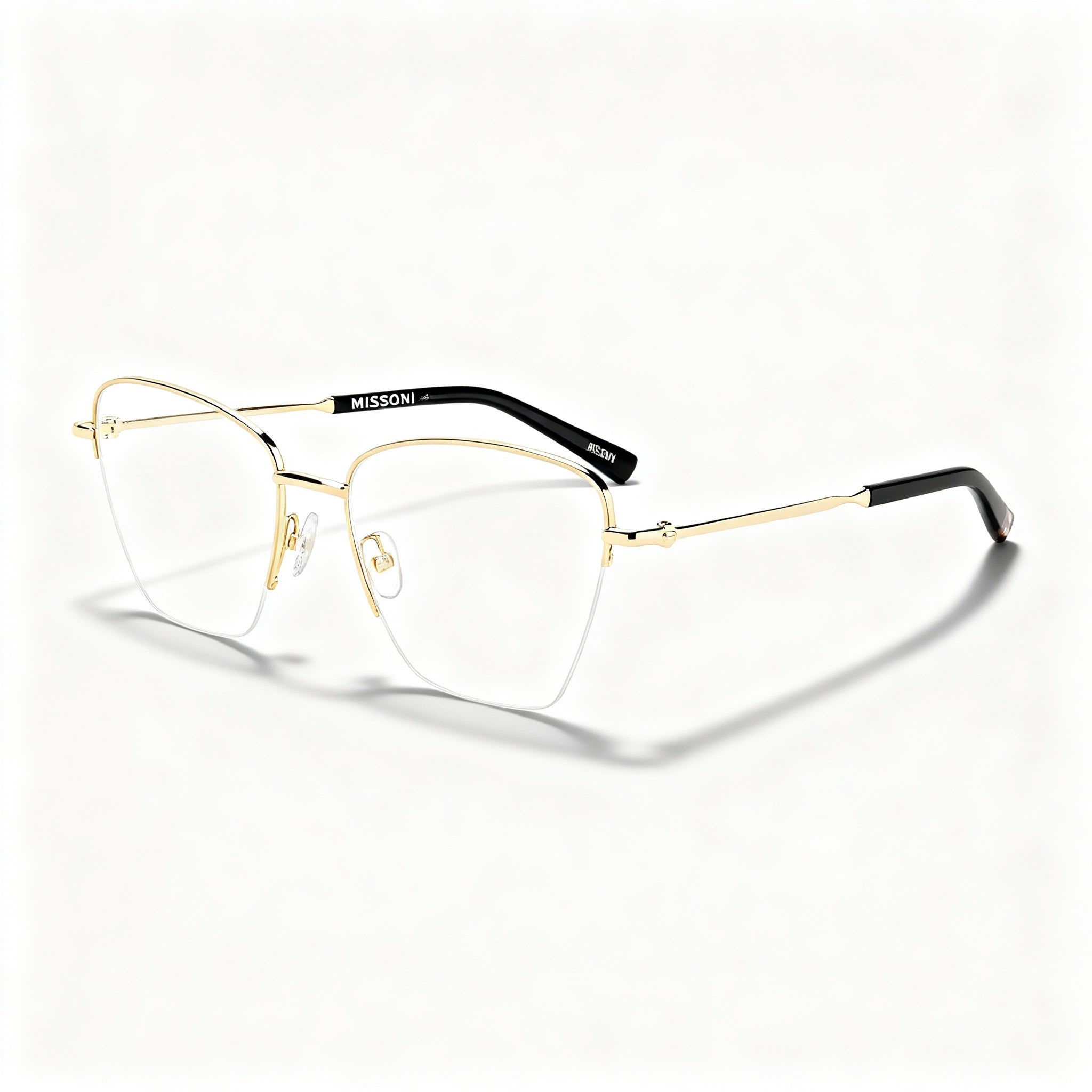 M Missoni Modern Women's Rose Gold Alloy Steel Frame Non-polarised Sunglasses 53mm