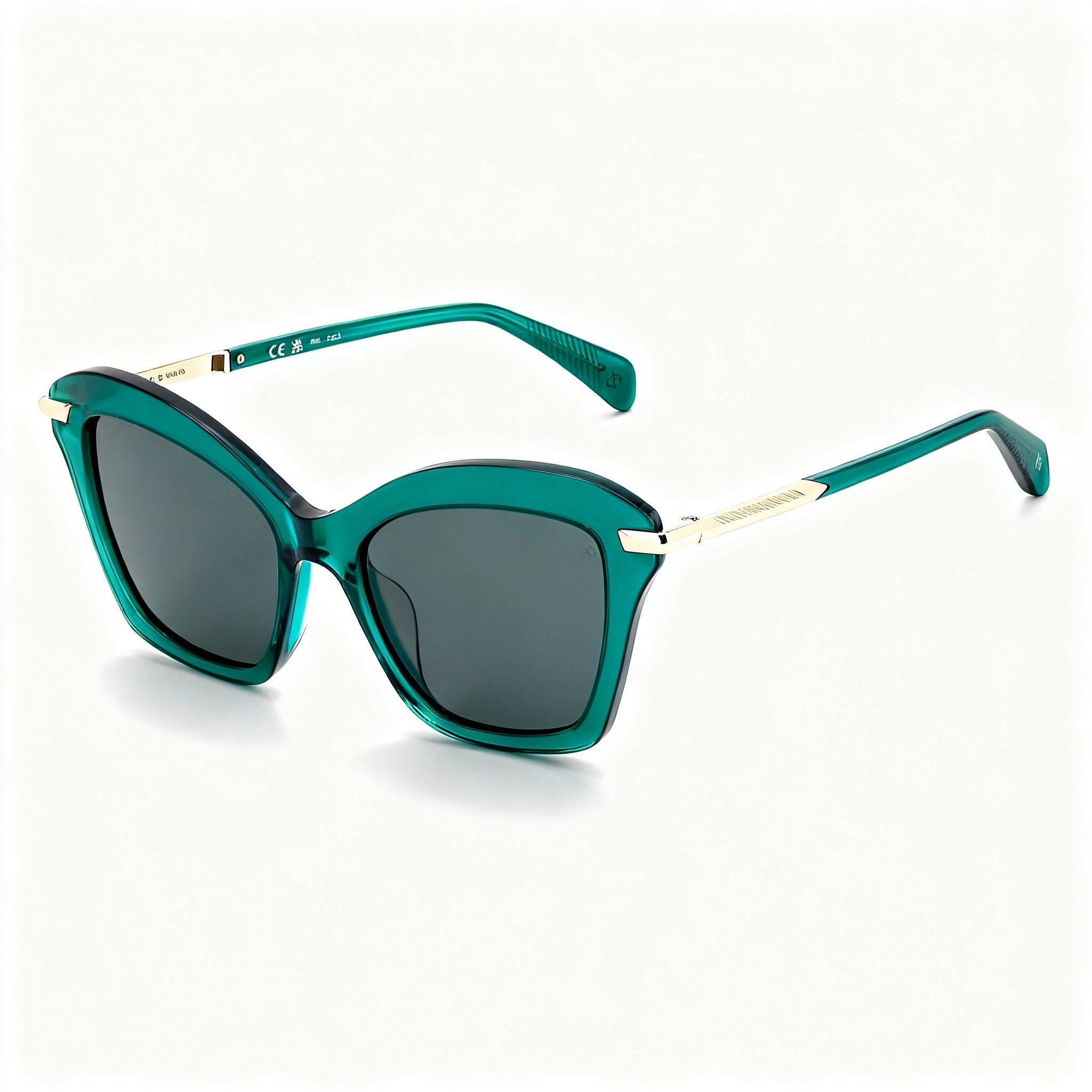 rag & bone Women's Modern Heritage Green Acetate RX-Able Eyeglasses with Clear UV Protected Lenses 53-19-140