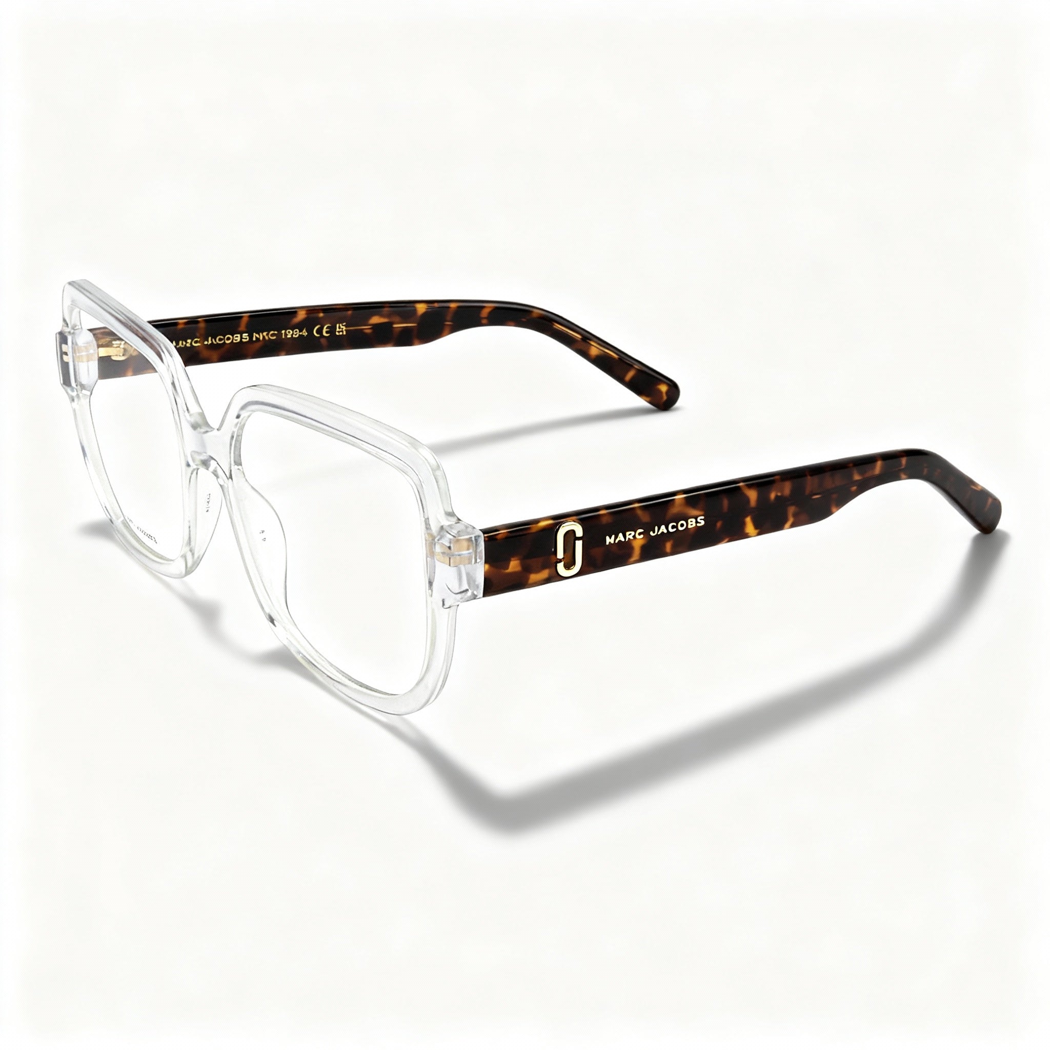Marc Jacobs MARC 725 Women's Eyeglasses, Crystal Havana Cellulose Propionate Frame, 55-16-145
