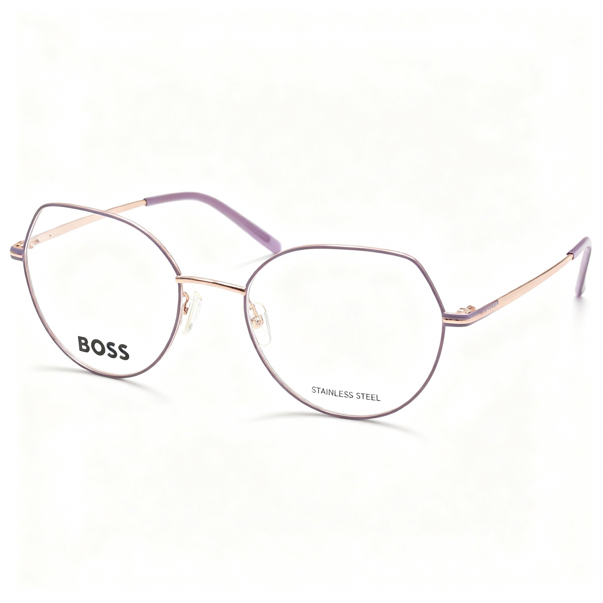 Hugo Boss 1591 Women's Casual Stainless Steel Eyeglasses Hzj Frame Clear Non-Polarized Lenses 51-20-140