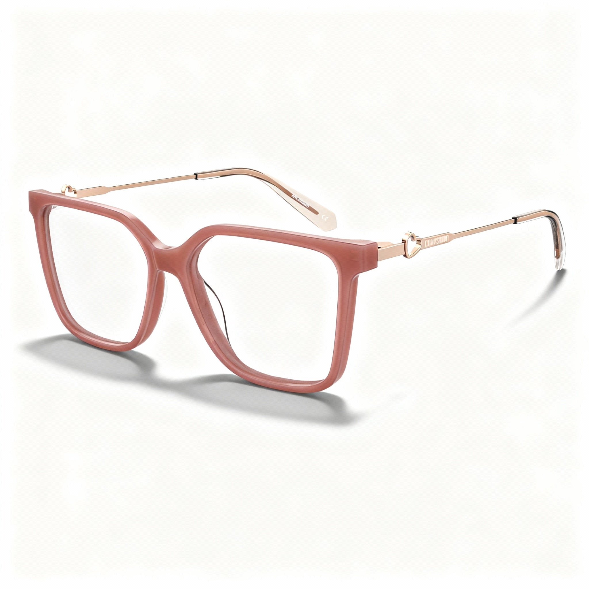 Love Moschino RECTANGULAR / SQUARE Women's Multicolored Acetate Full Rim Optical Frames 52-15-140