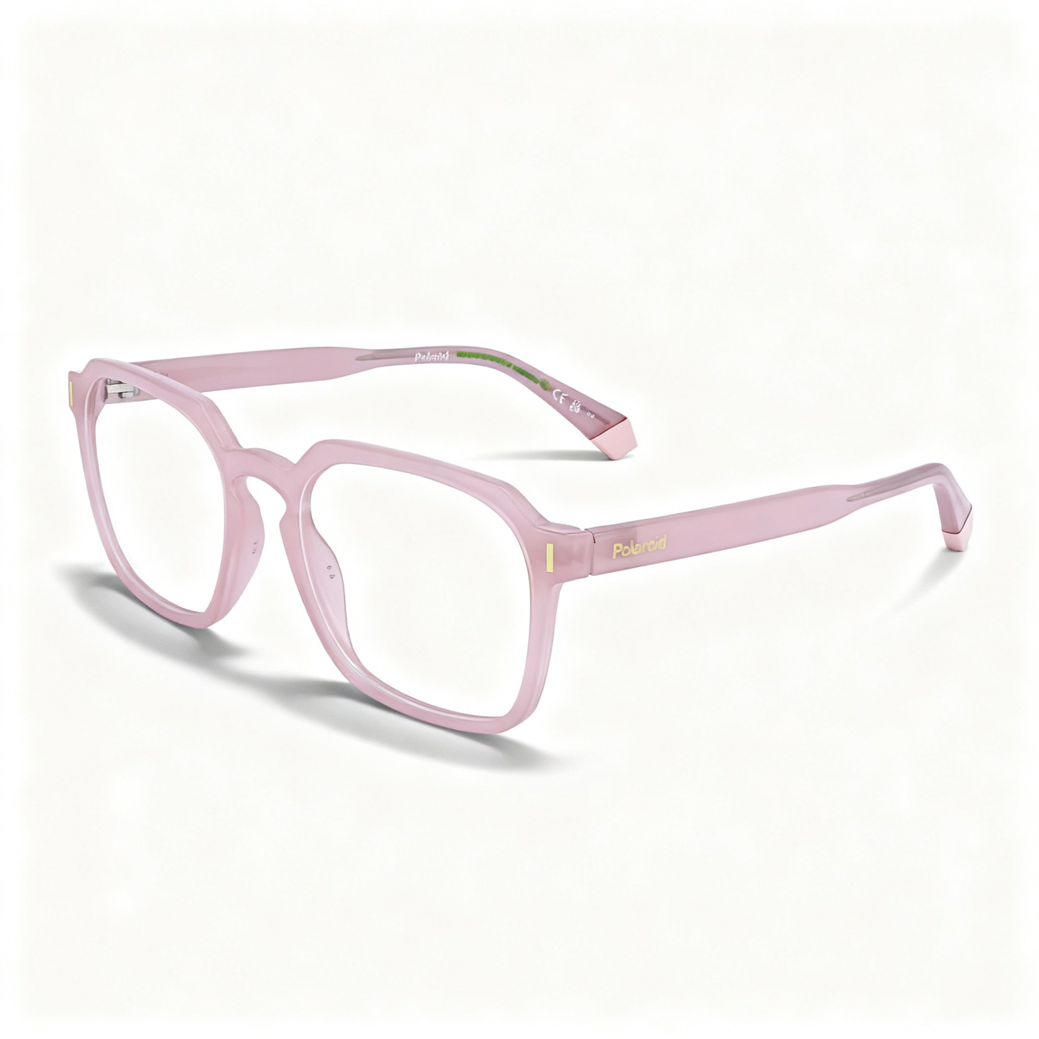 Polaroid Modern Unisex Pink Acetate Frame Non-Polarized Sunglasses 53mm Lens 19mm Bridge 145mm Temple