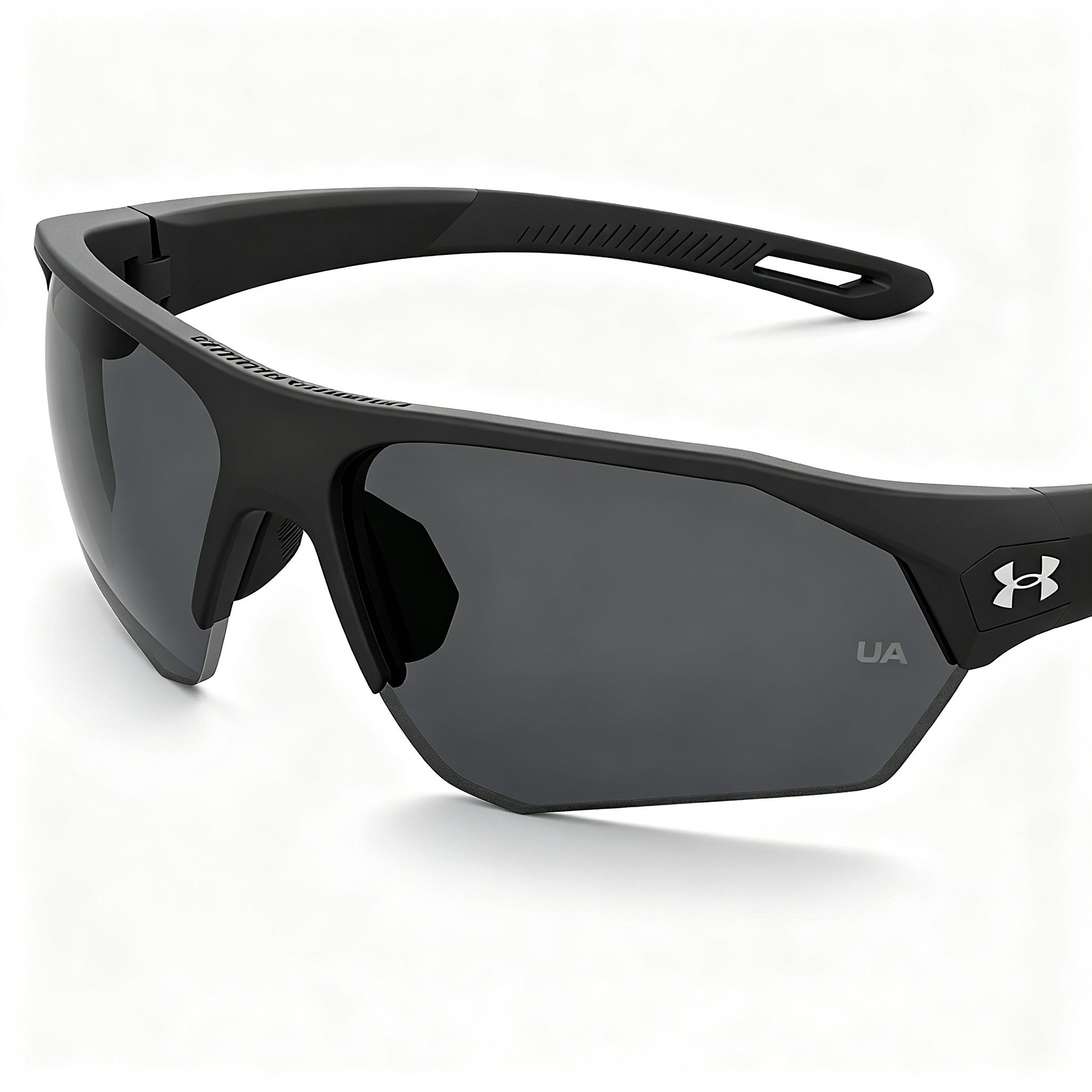 Under Armour Ua 0001/G/S Unisex Matt Black Polyamide Rectangular UV Protection Sunglasses 72mm