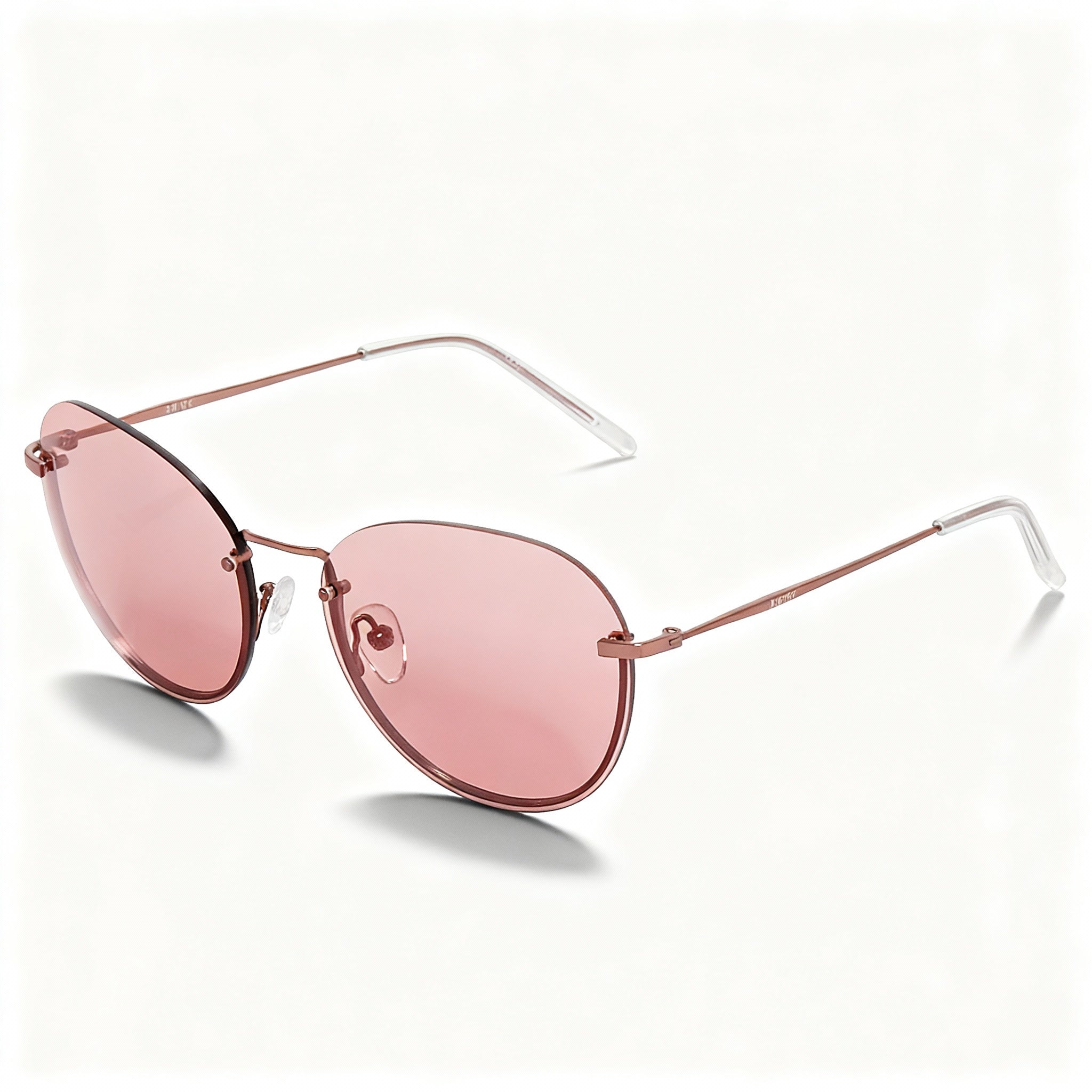 DKNY Dk101s Women's Metal Mauve Frame Pink Non-Polarized UV Protection Sunglasses 59-16-135mm