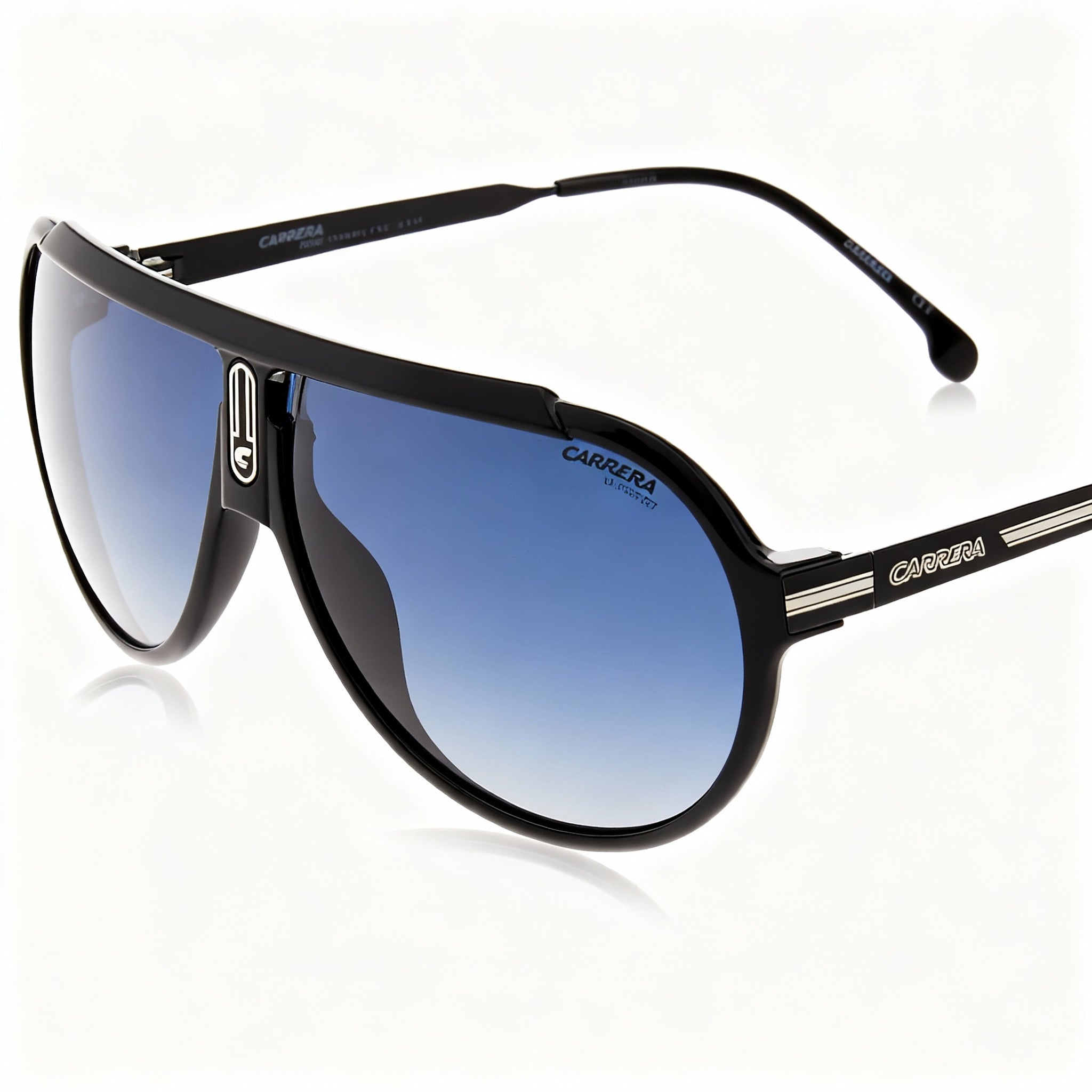 Carrera Endurance65/N Unisex Pilot Sunglasses, Black Palladium Plastic Frame, Gray Shaded Lenses, 63mm