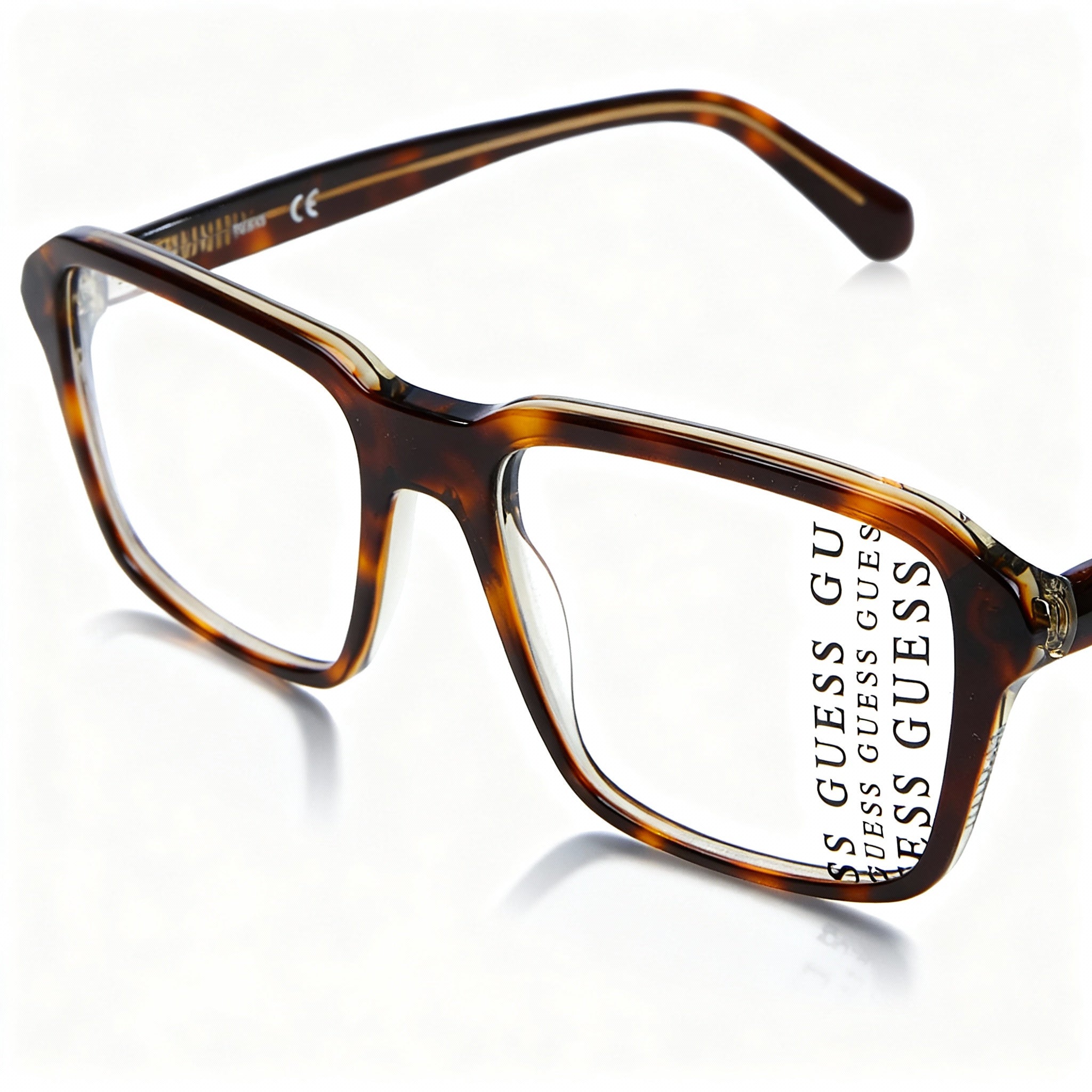 GUESS GU50073 Men's Dark Havana Casual Style Plastic Non-Polarised Optical Frames 54mm