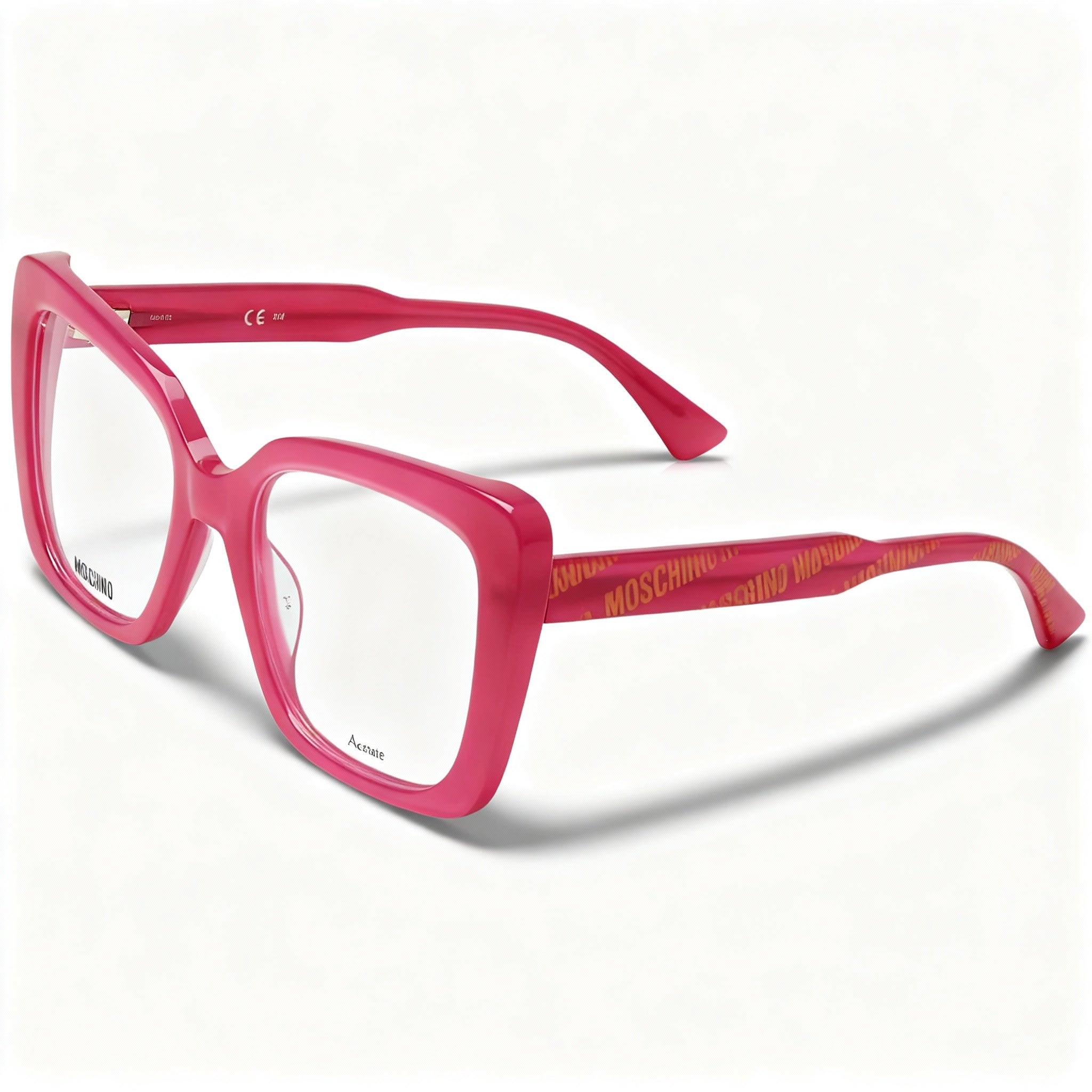 Moschino MOS614 Women's Fuchsia Acetate Frame Sunglasses with Violet Polycarbonate Lenses 52mm Lens Width