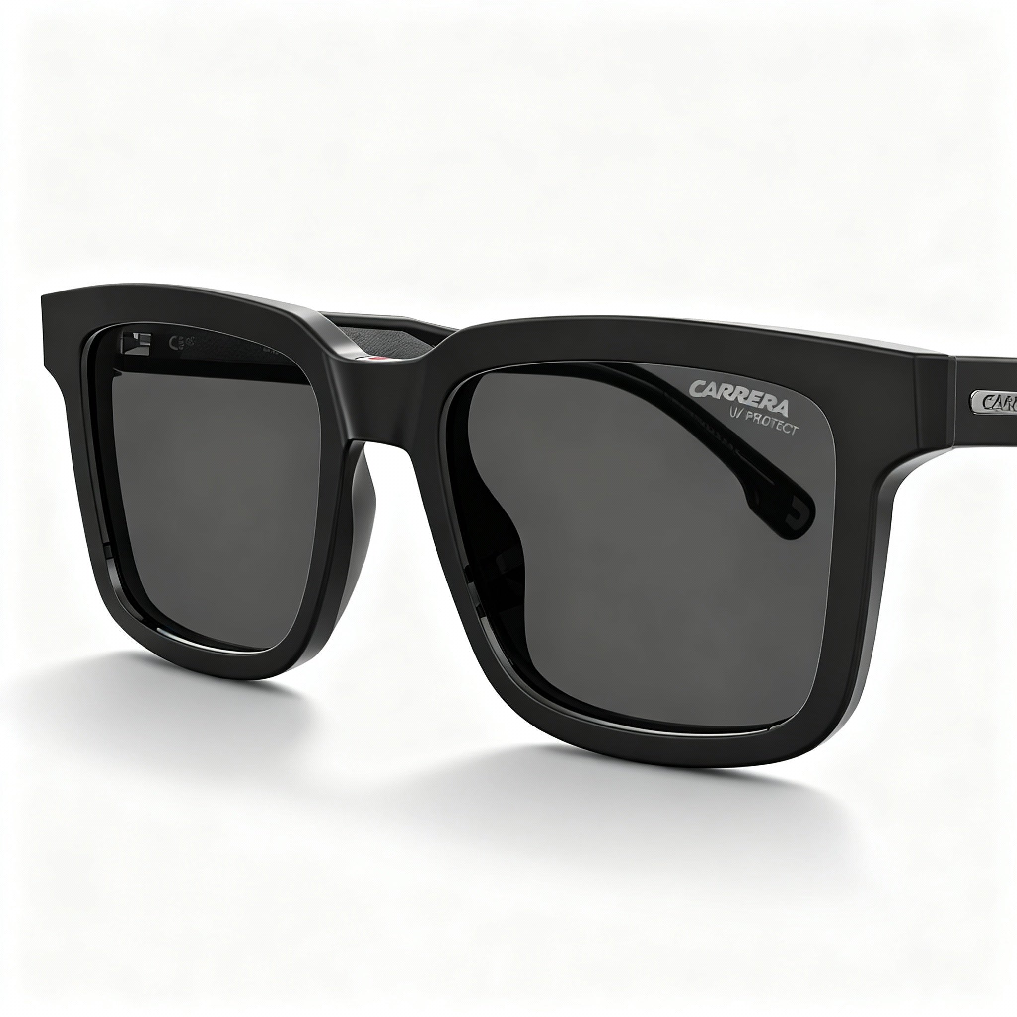 Carrera 251/S Unisex Black Acetate Full Rim Square Non-Polarized Sunglasses 53mm Prescription-Ready