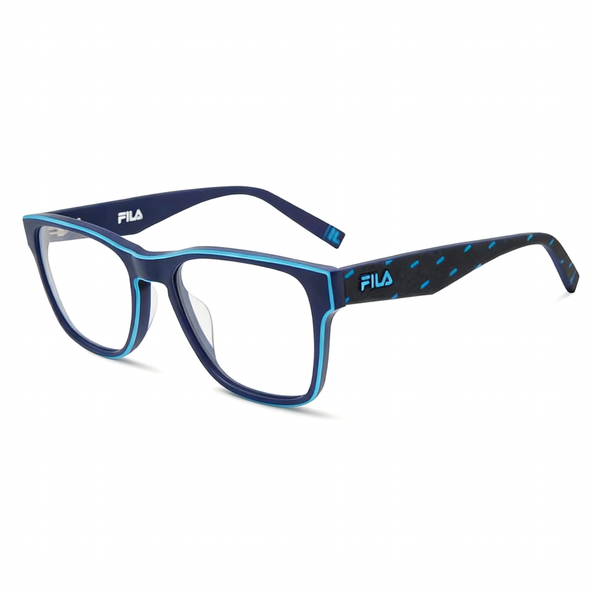 Fila Vfi115 Men's Acetate & Metal Optical Eyeglasses with Non-polarised Polycarbonate Lenses, 54mm