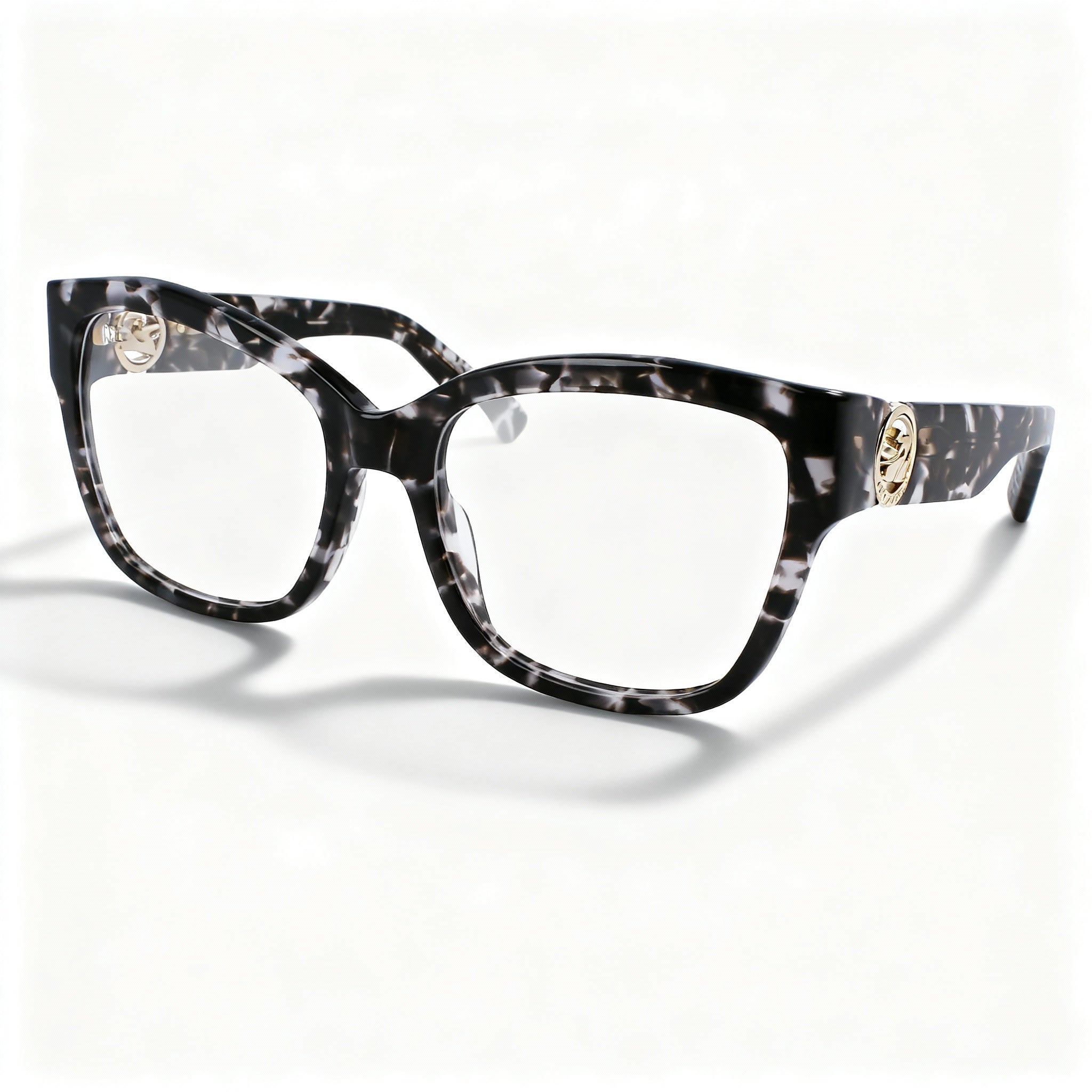 Longchamp Modern LO2712 Women's Full Rim Square Alloy Steel Eyeglasses Frame, Grey Havana 53-17-140