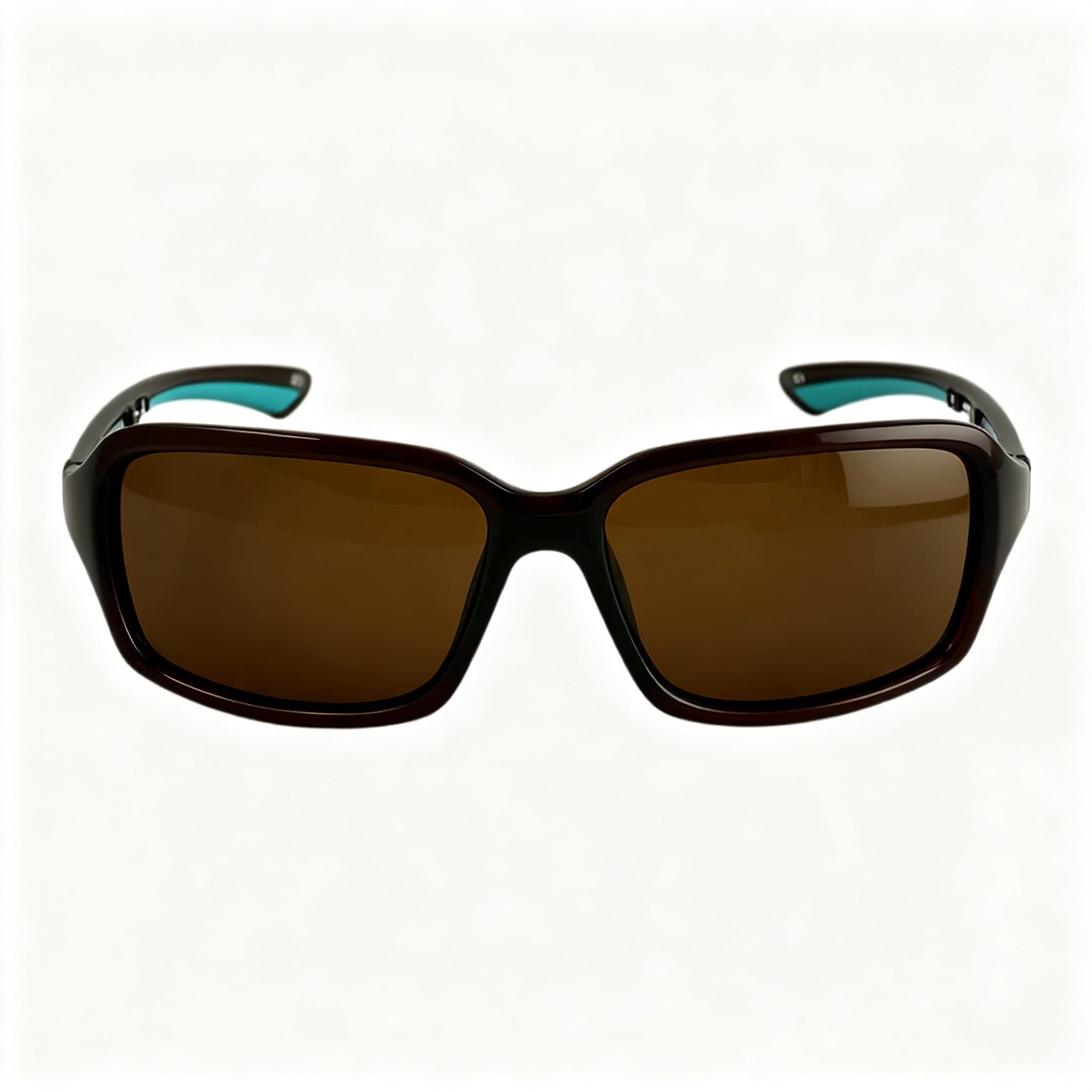 Skechers Women's Wrap Rectangular Polarized Dark Brown Plastic Sunglasses Brown Lenses 60mm