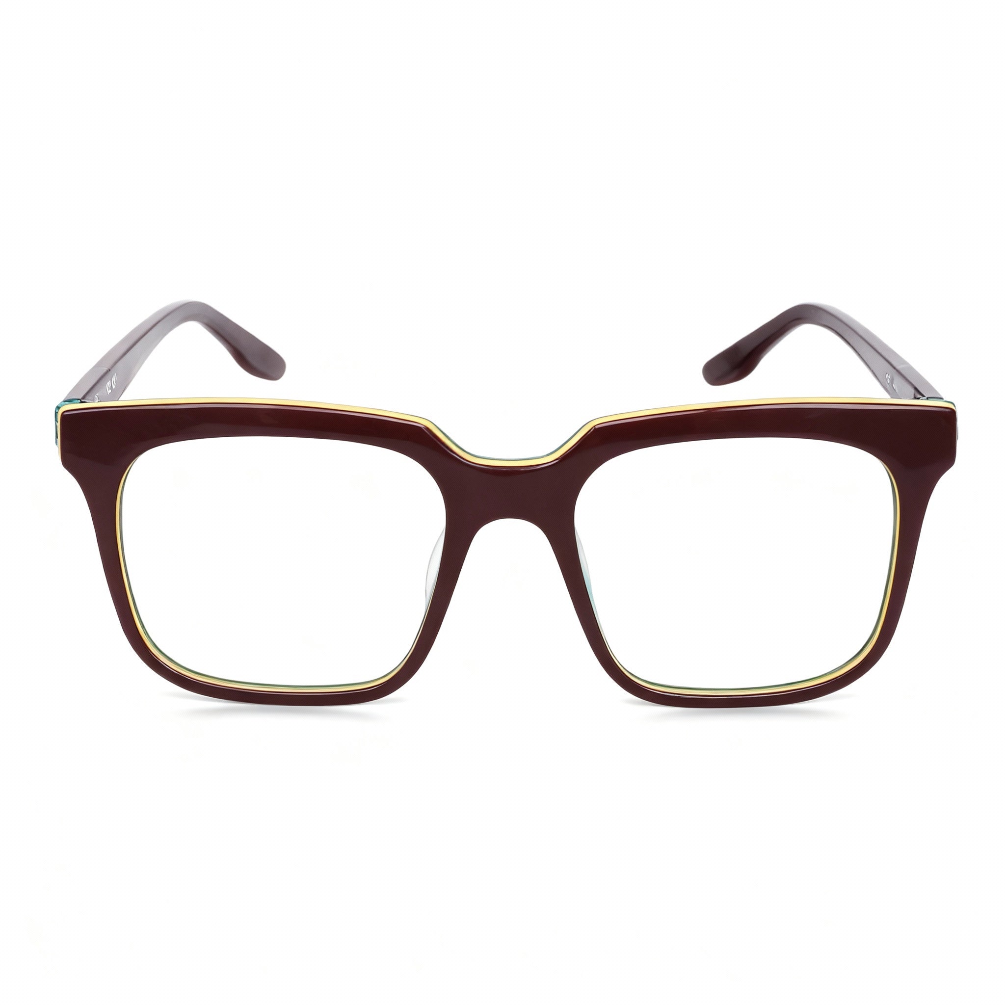 Nike 7167lb Men's Brown Metal Frame, Polarized Clear Polycarbonate Lenses, Lens Width 52mm, Bridge 19mm, Temple 145mm