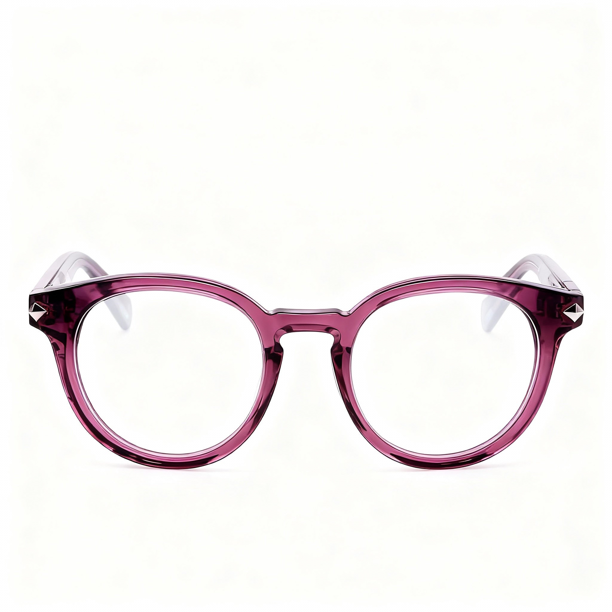 Police Modern Women's Acetate Eyeglasses in Bordeaux, with Non-polarised Lenses, 48mm Lens Width