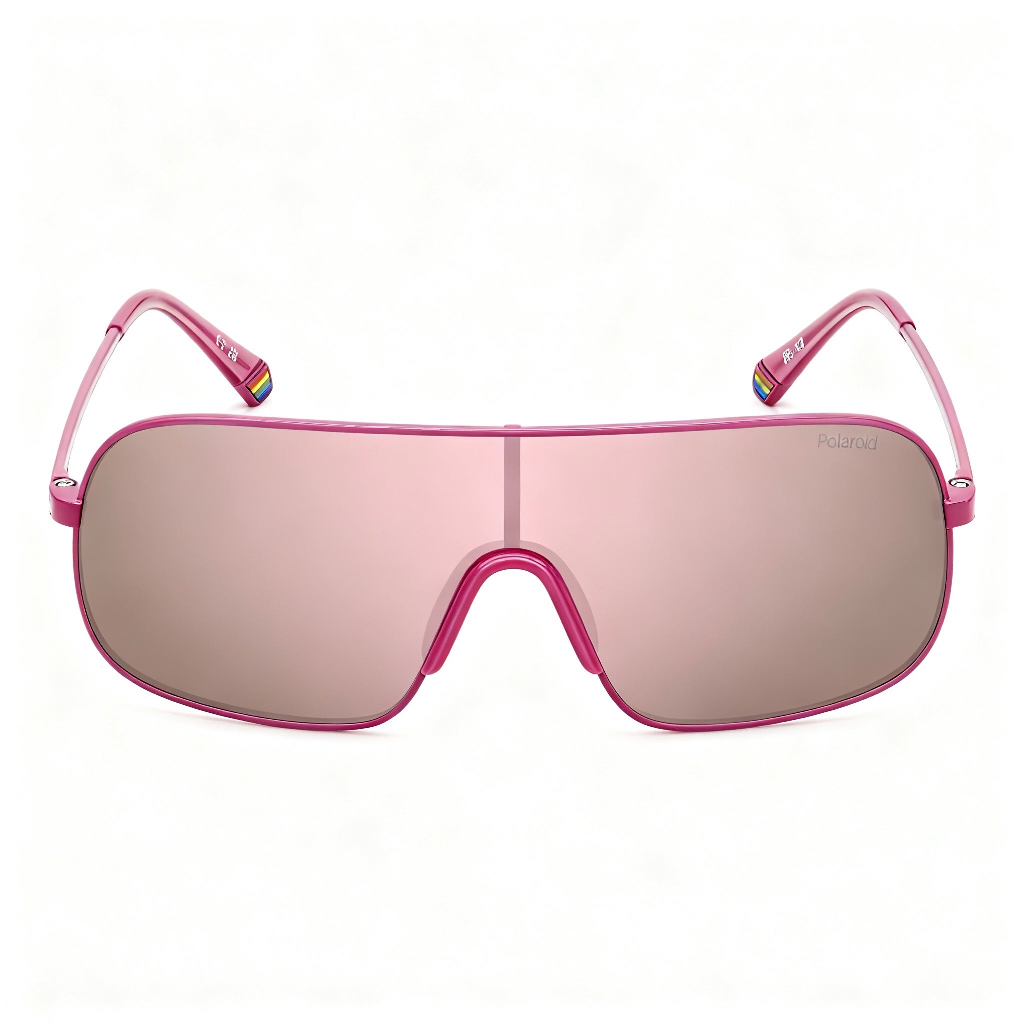 Polaroid Pld 6222/S Casual Unisex Polarized Sunglasses, Fuchsia Stainless Steel, Rose Gold Multilayer 99-1-140mm