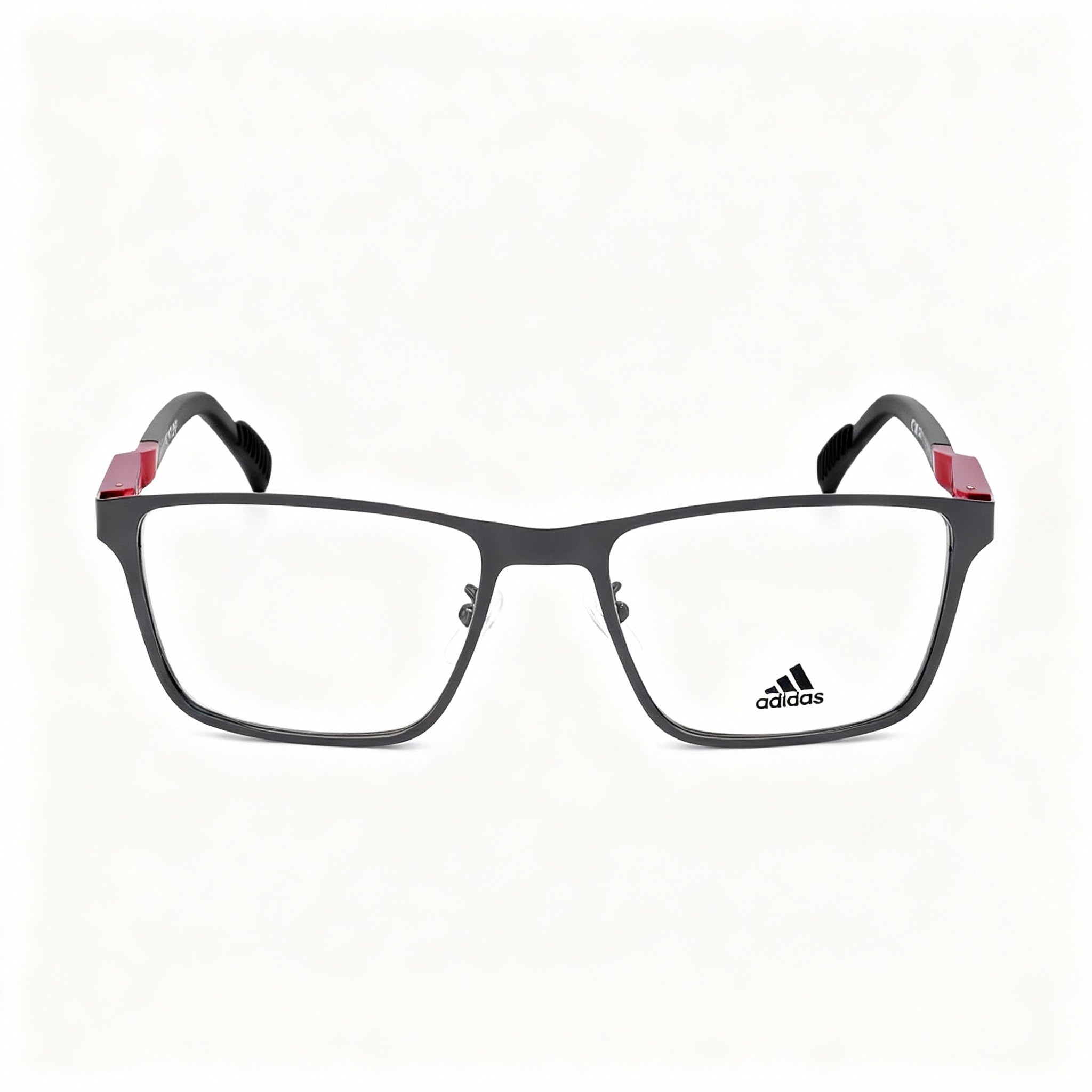 Adidas Sp5021 Men’s Polarized Metal Eyeglasses – Gunmetal Frame, Clear Polycarbonate Lens, Size 54-18-140