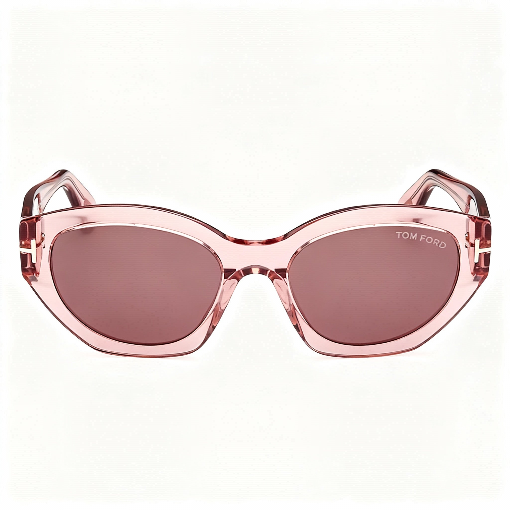 Tom Ford Classic Women's Multi-coloured Plastic Frame Brown Non-Polarized Sunglasses 55mm