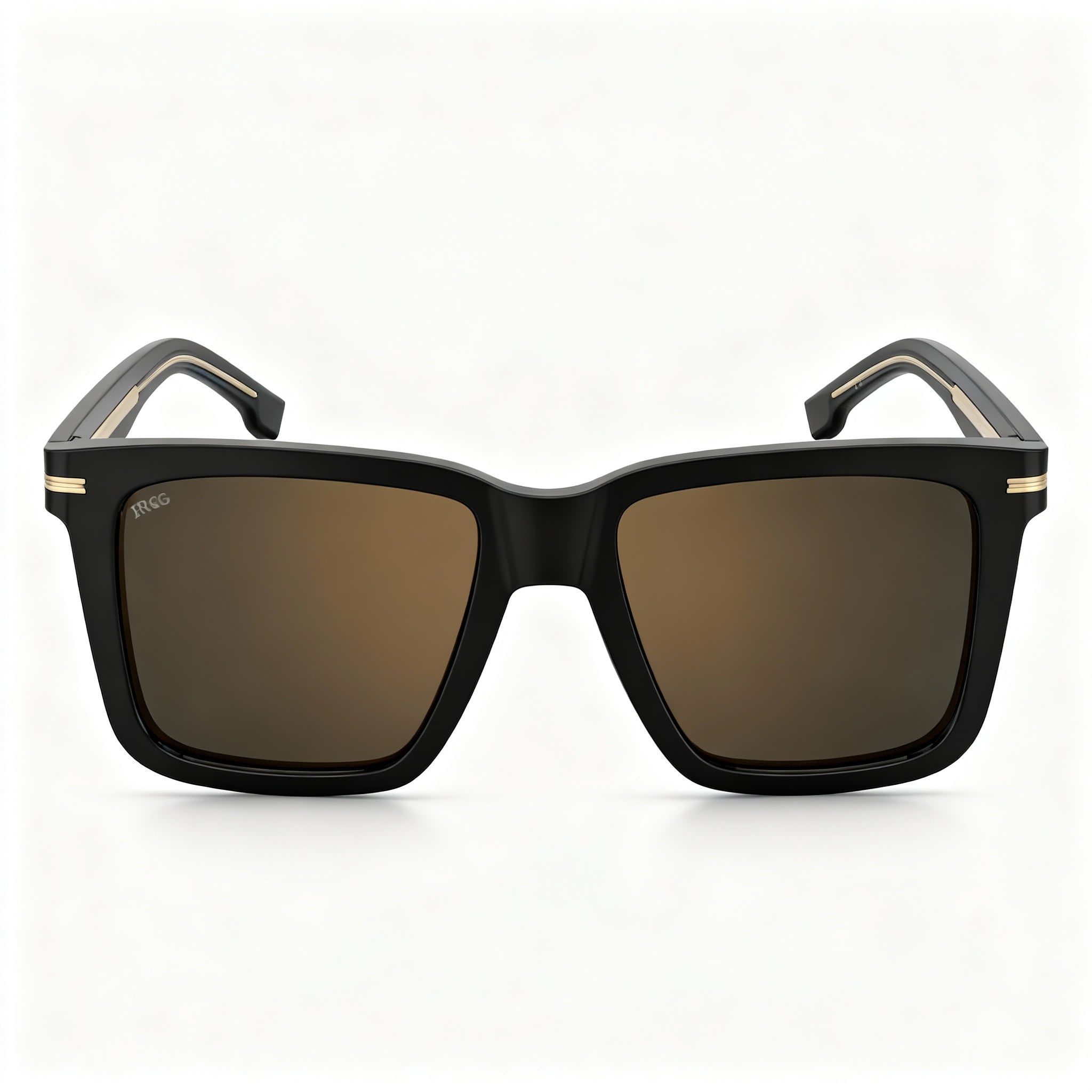 Hugo Boss Style & Expression Men's Eco-Acetate Optical Frames in Black Gold Grey, Size 55-17-145
