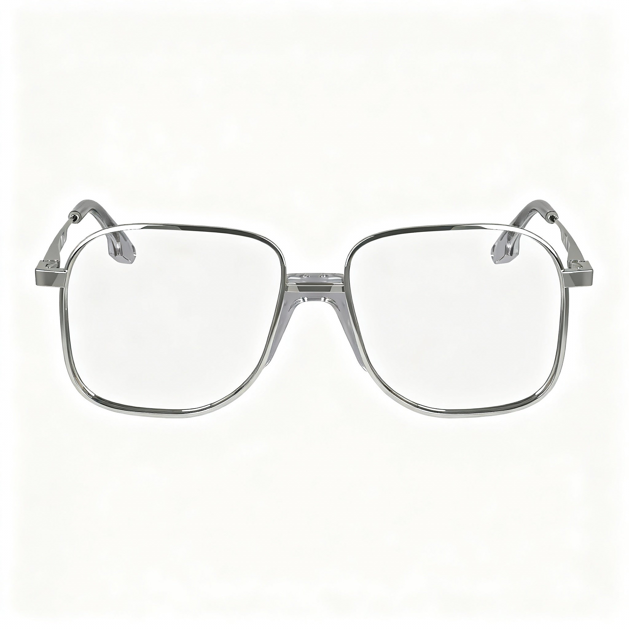 Victoria Beckham Modern Women's Silver Metal Frame Glasses with Non-polarised Polycarbonate Lenses 56mm