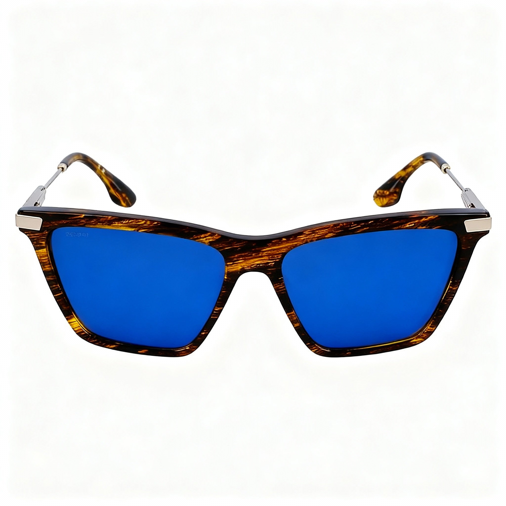 Victoria Beckham Modern VB663S Women's Acetate Non-Polarized Sunglasses, Translucent Horn, 57mm