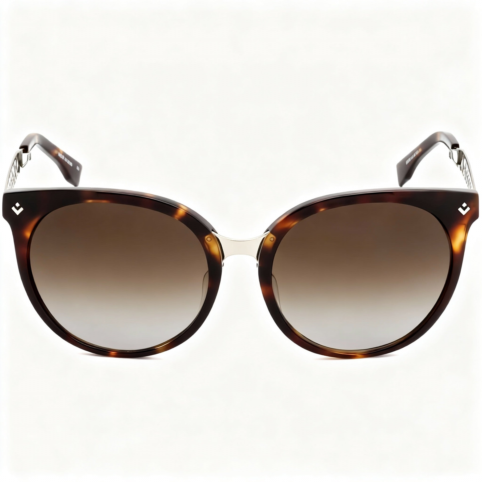 Lacoste L842SA Men's Havana Plastic Aviator Sunglasses, Grey Gradient Non-Polarized Lenses, 55mm