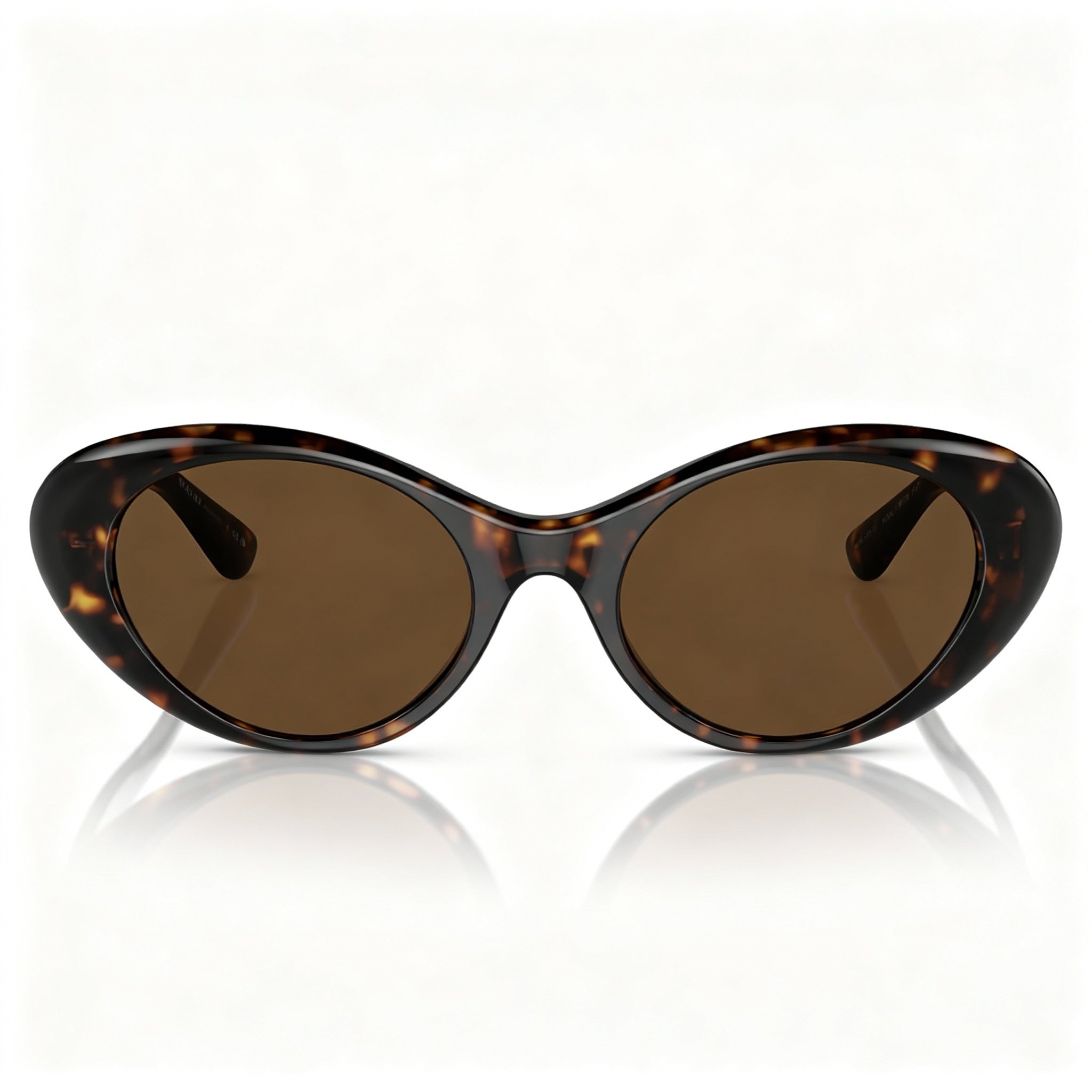 Versace Women's Ve 4455u Multi-coloured Injected Full Rim Oval Non-Polarized Dark Brown Sunglasses 53-19-140