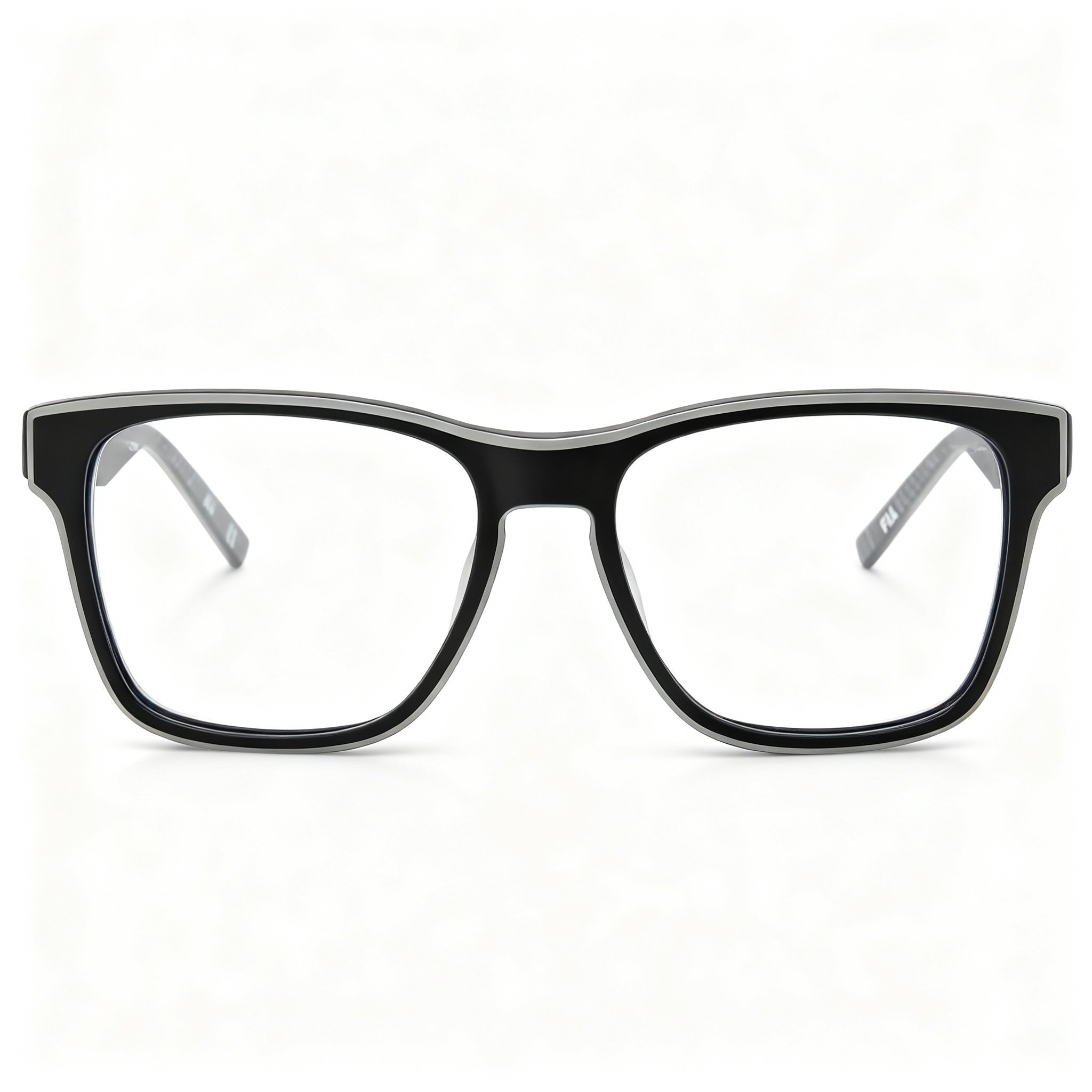 Fila Vfi115 Unisex Eyeglasses with 0703 Acetate & Metal Frame and 54mm Non-Polarised Polycarbonate Lenses