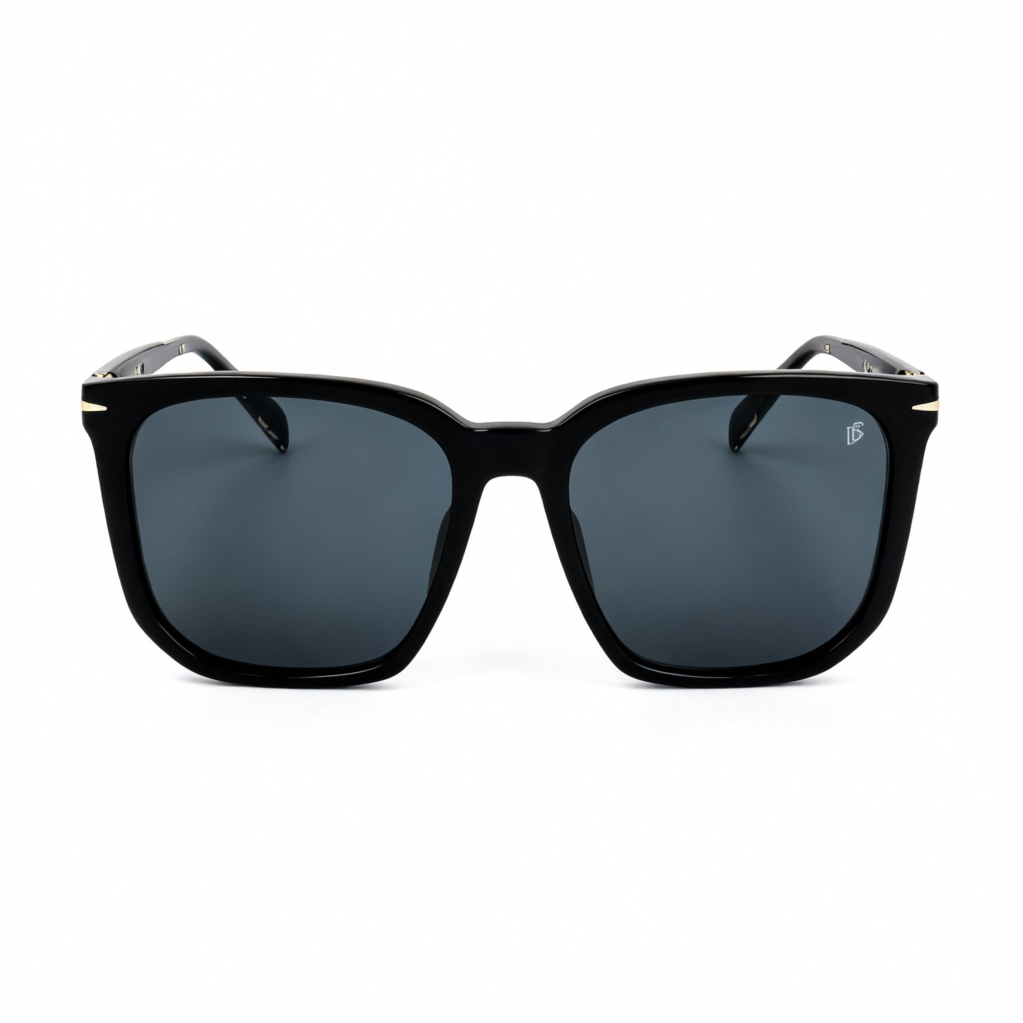David Beckham Db 1071/f/s Men's Modern Acetate UV Protected Non-Polarized Sunglasses Black Gold 57mm