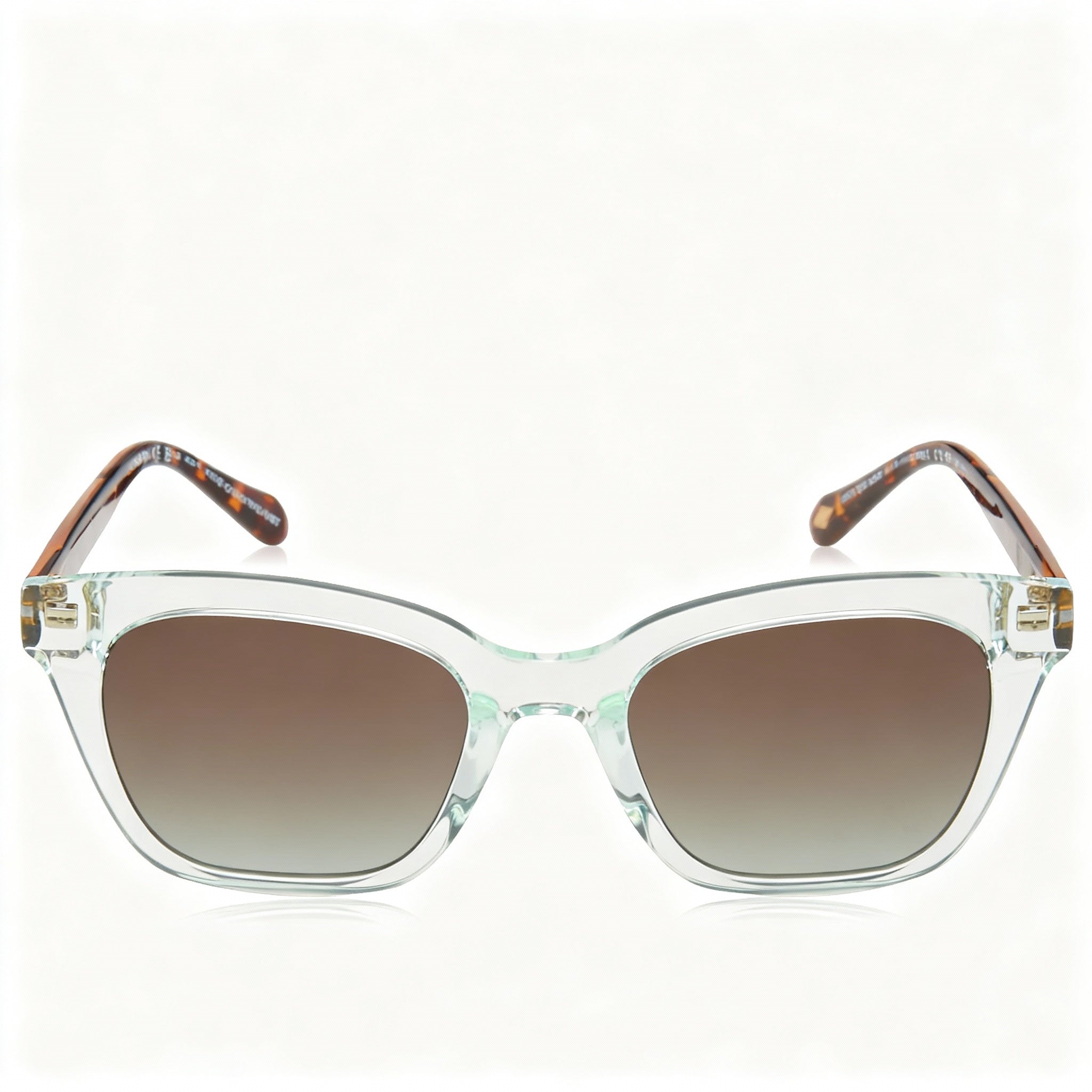 Fossil Modern Women's Eco Polyamide Sunglasses, Crystal Green Frame & Lens, Size 51-19-140
