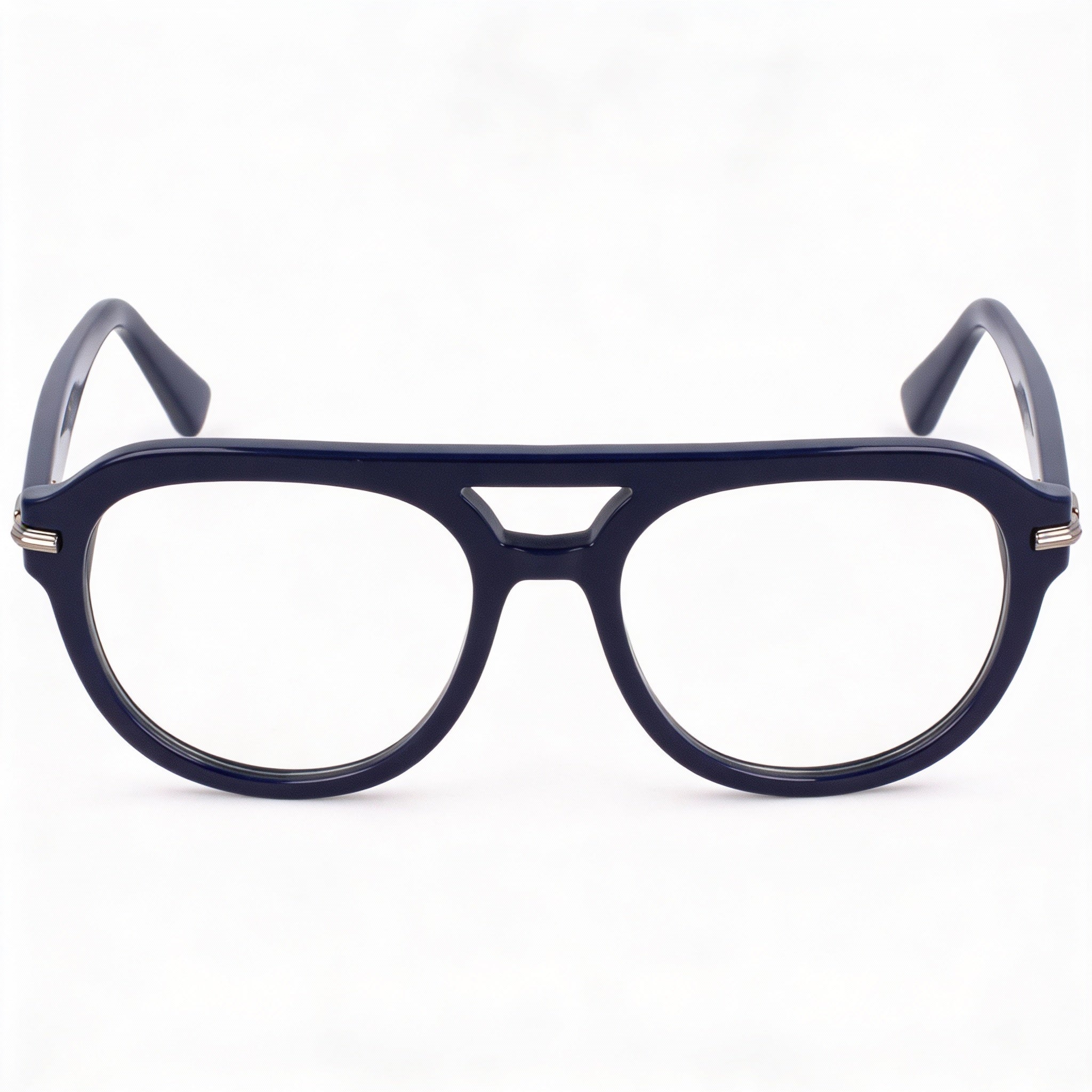 Ferragamo Sf3016 Men's Blue Metal Frame Polarized Sunglasses with Clear Polycarbonate Lenses 54-18-145mm