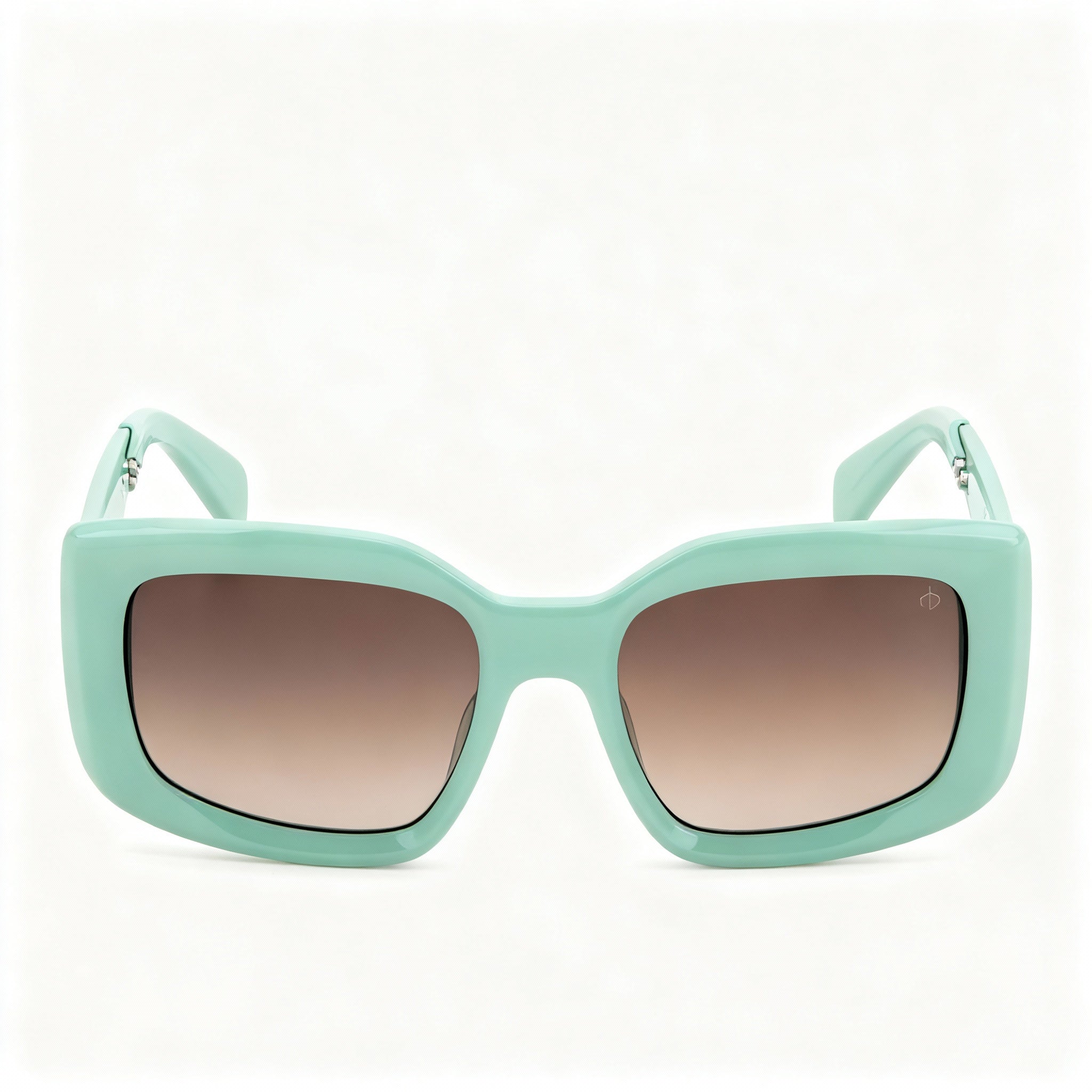 rag & bone Women's Modern Green Acetate Frame Non-Polarized Polycarbonate Sunglasses 54-19-140mm
