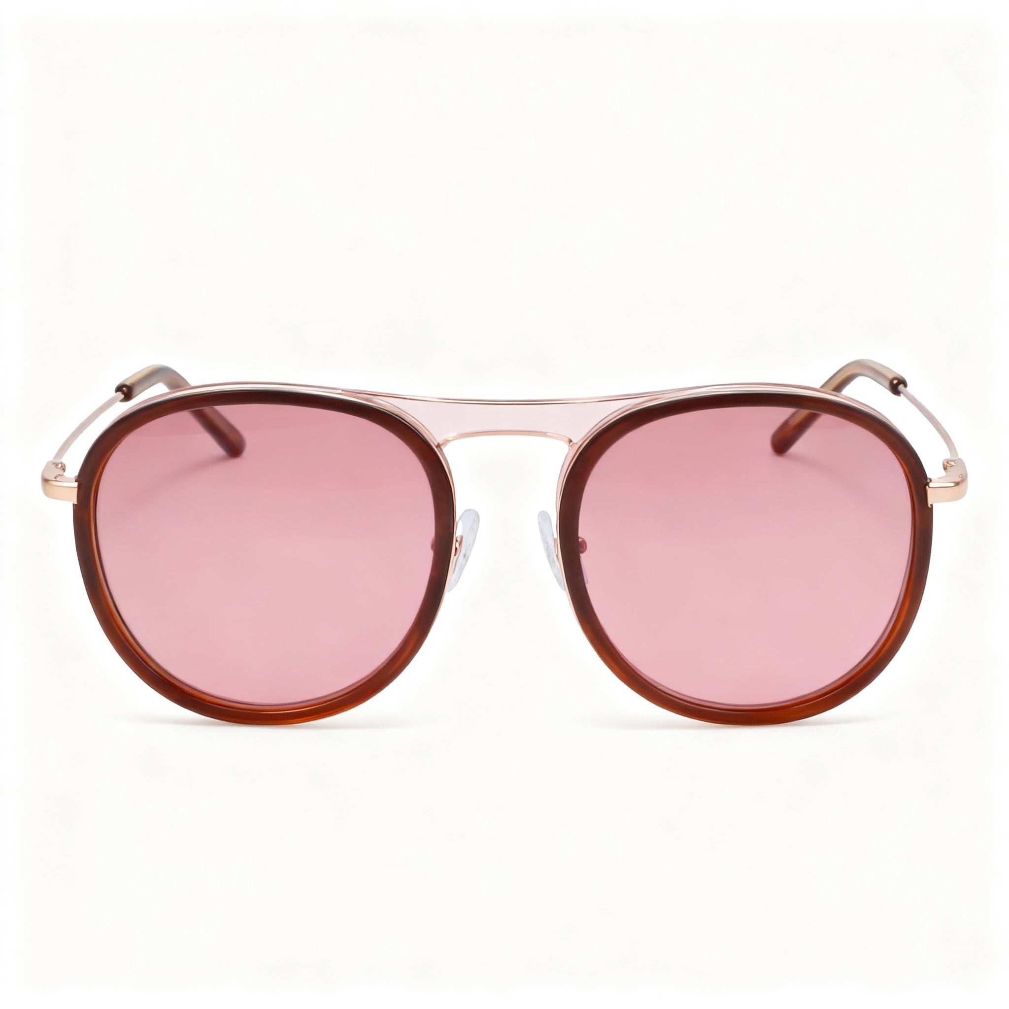 DKNY Dk700s Women's Amber Tortoise Pink Plastic UV Non-Polarized Sunglasses Pink Acetate Lenses 52mm