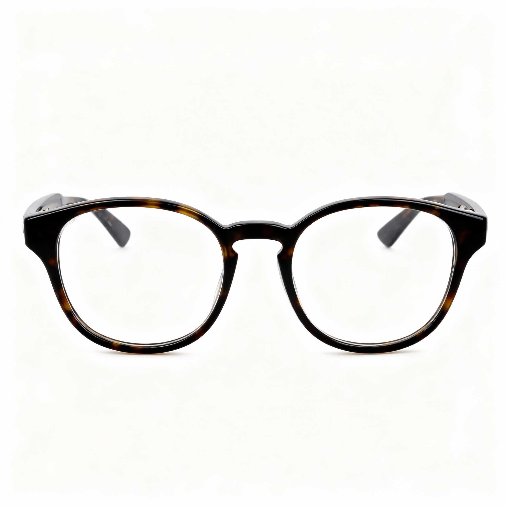 Gucci GG0827O Unisex Havana Plastic Frame Optical Eyeglasses with Composite Demo Lens 48-20-145