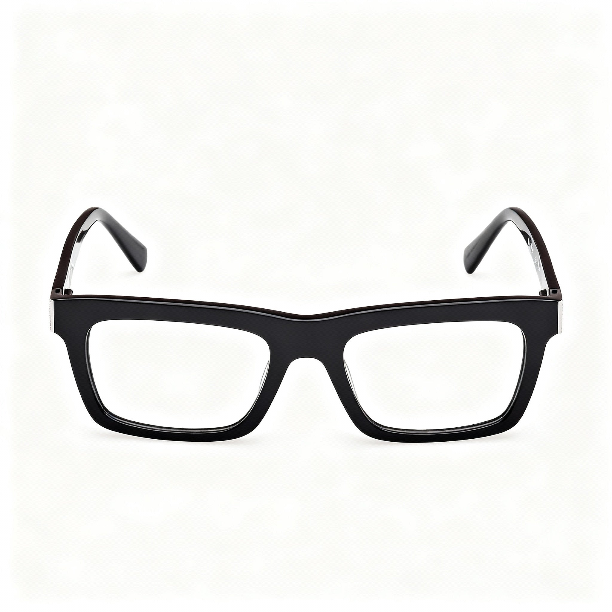 GUESS Gu50242 Unisex Shiny Black Plastic Frame Polarized Clear Polycarbonate Lenses 53-20-145