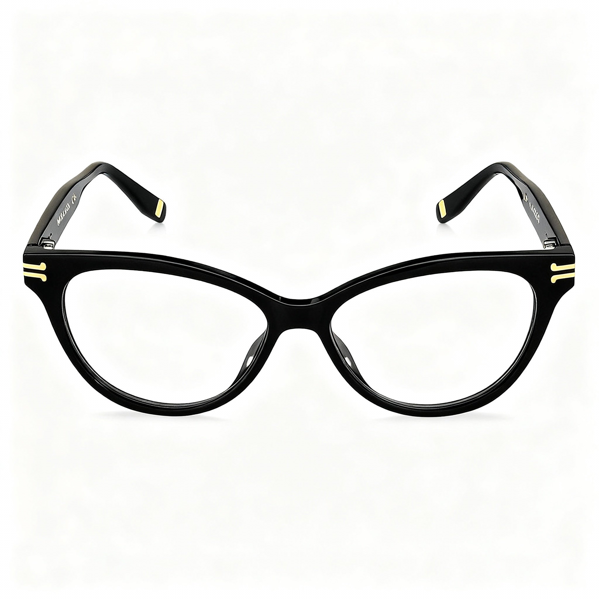 Marc Jacobs Mj 1060 Women's Cat Eye Butterfly Acetate Black Frames with Polycarbonate Lenses 52mm