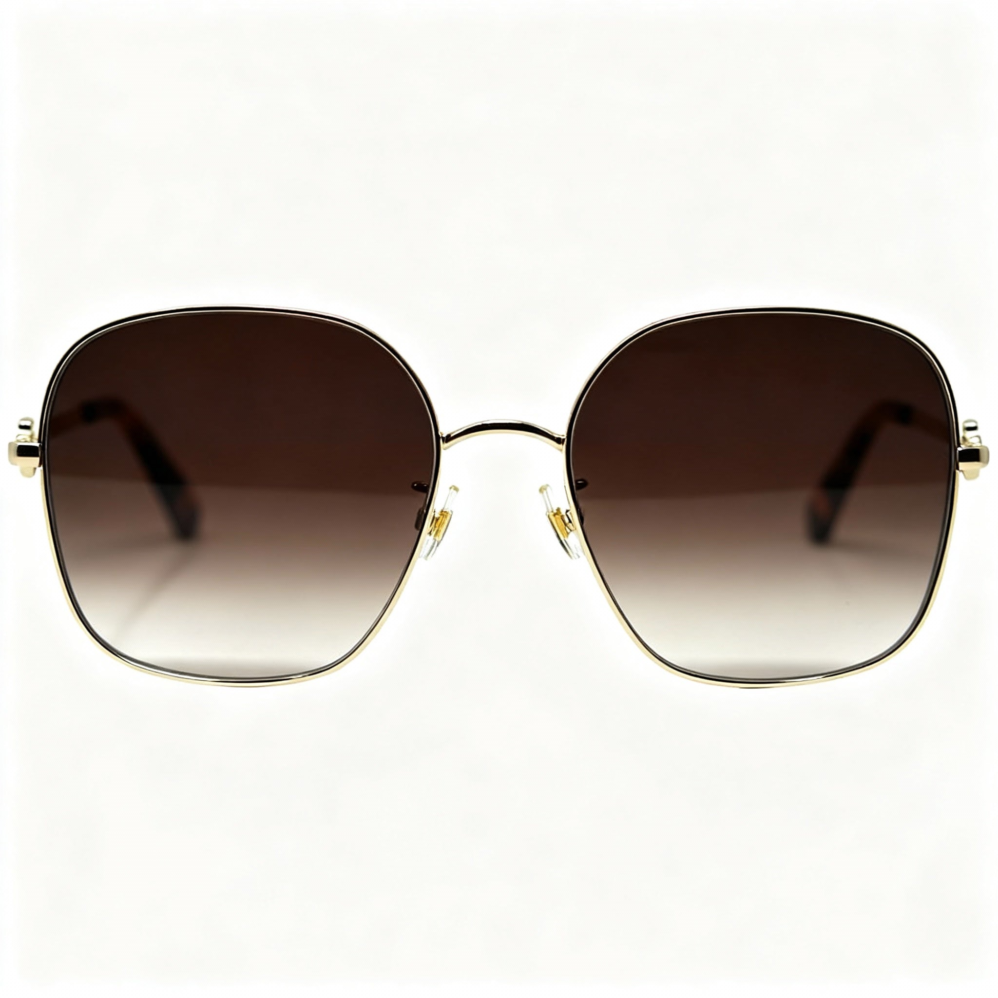 Kate spade new york Talya/F/S Women's Gold Havana Stainless Steel Non-Polarized Brown Gradient Sunglasses 59-18-145