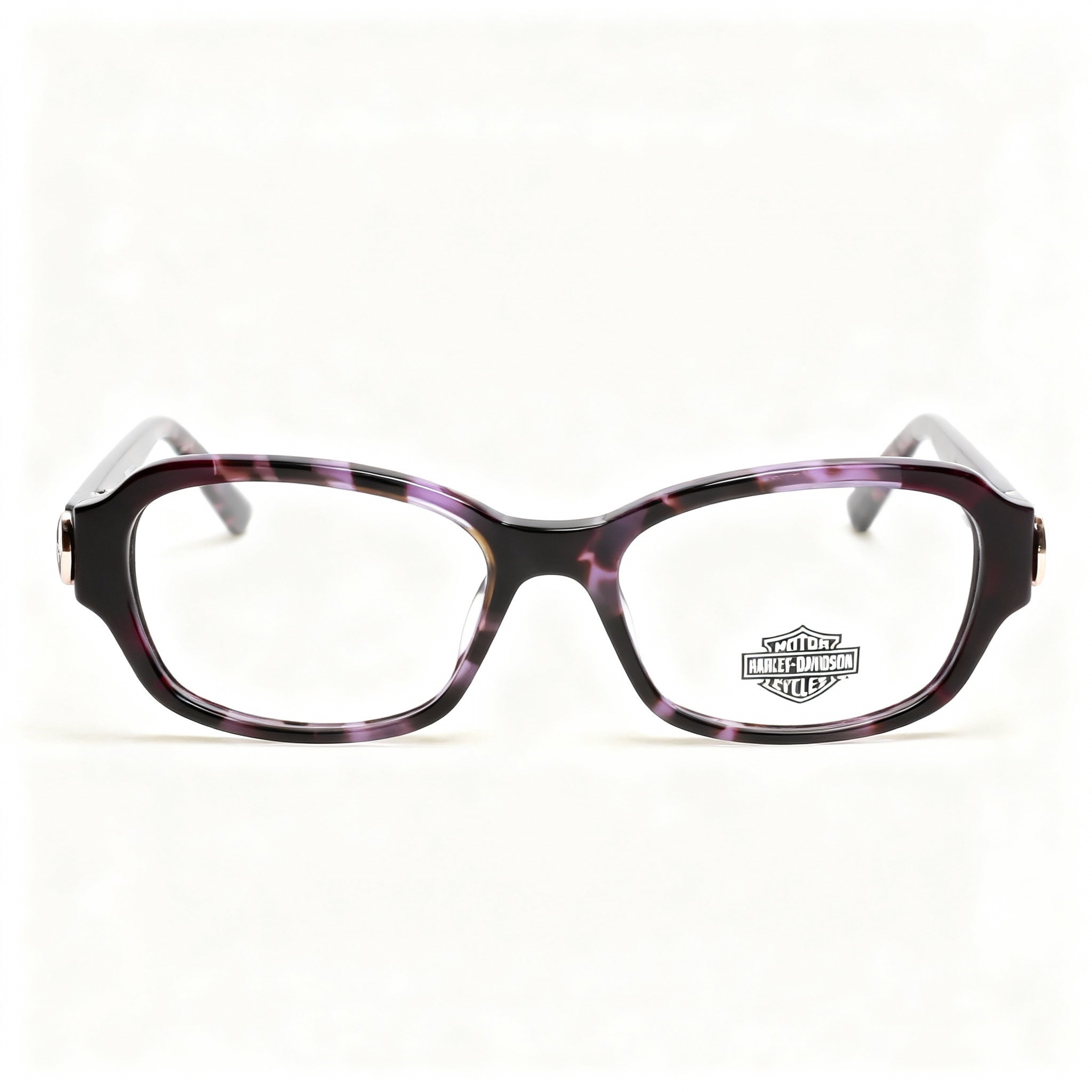 Harley-Davidson Hd0567 Men's Plastic Violet Eyeglasses Frame with Polarized Clear Polycarbonate Lenses 51-16-145mm