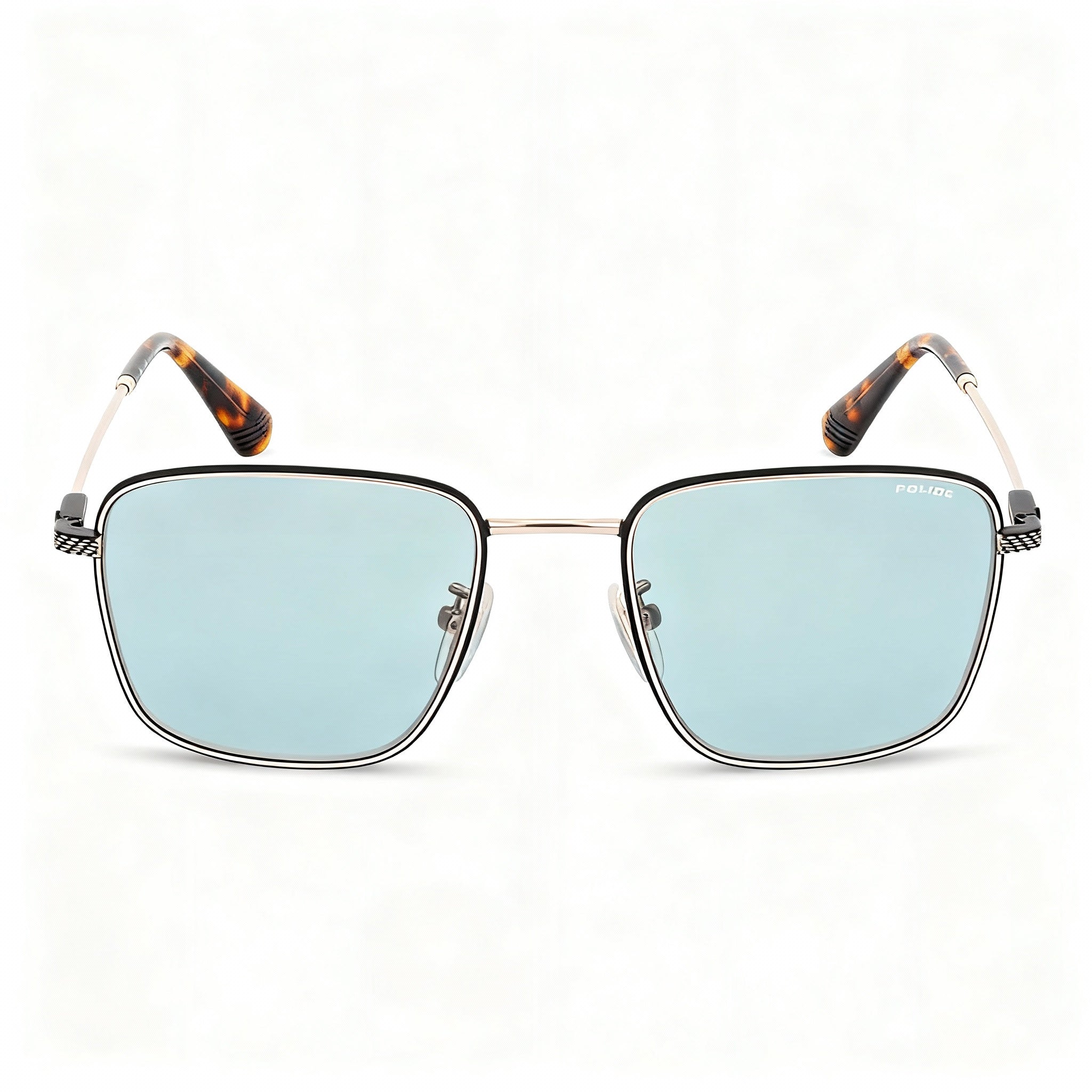 Police Men's Casual Rose Gold Stainless Steel Sunglasses, Green Non Polarized Lenses, 57-19-150