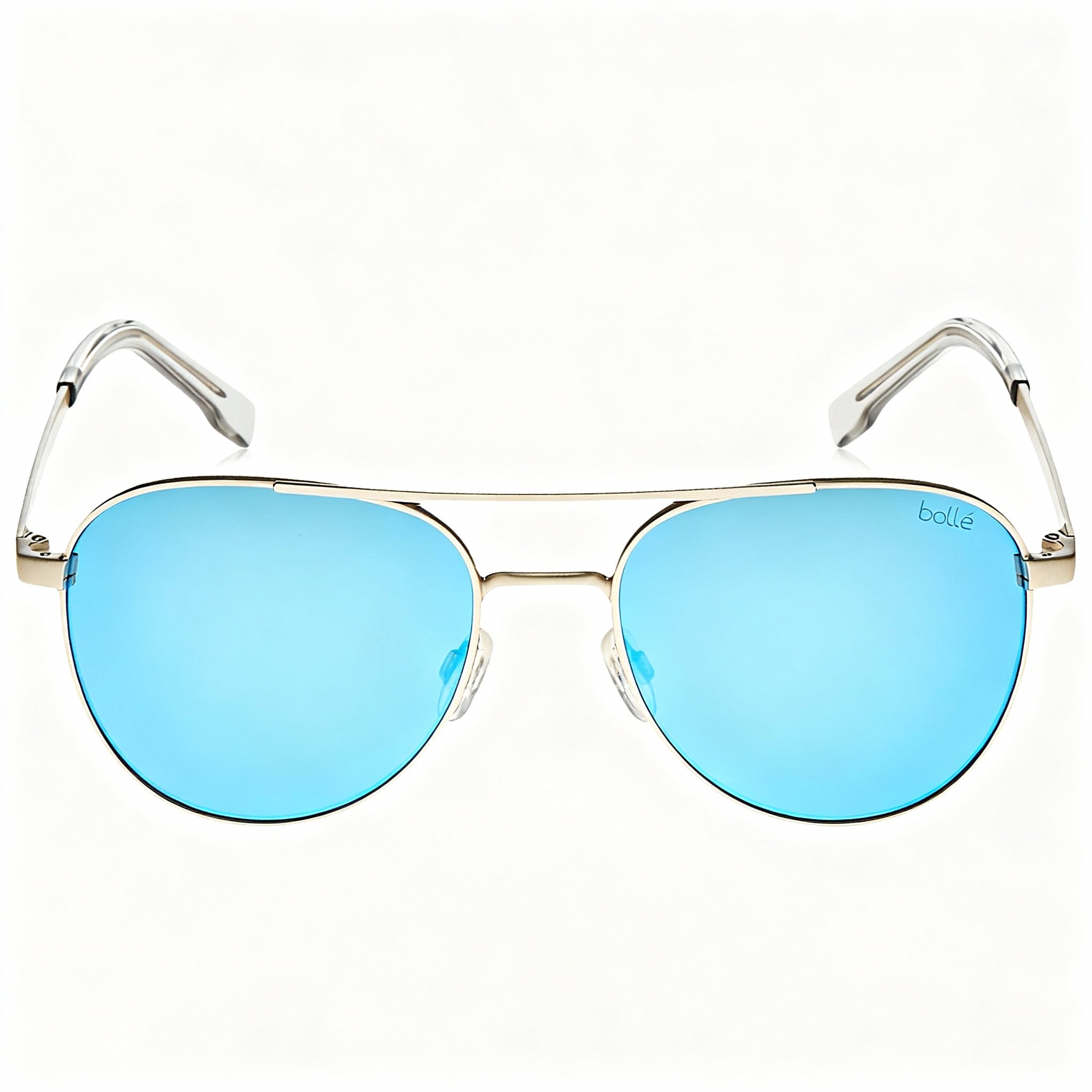 bollé Classic Unisex Sunglasses, Matte Sand Plastic Frame, TNS Ice Grey Non-Polarized Anti-Reflective Lenses, 60mm