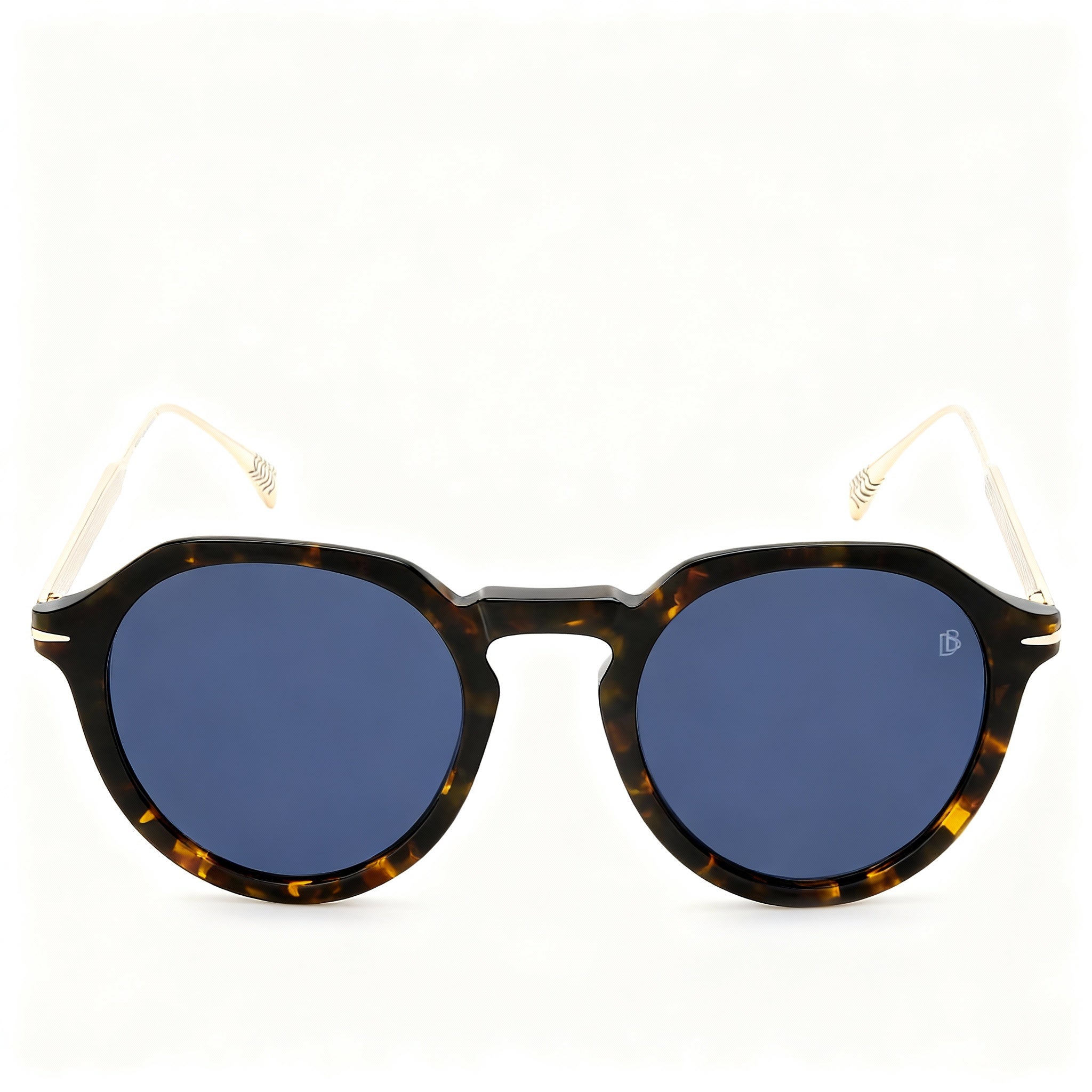 David Beckham DB 1098/S Classic Acetate Havana Gold Men's Polycarbonate Non-Polarized Sunglasses 49mm