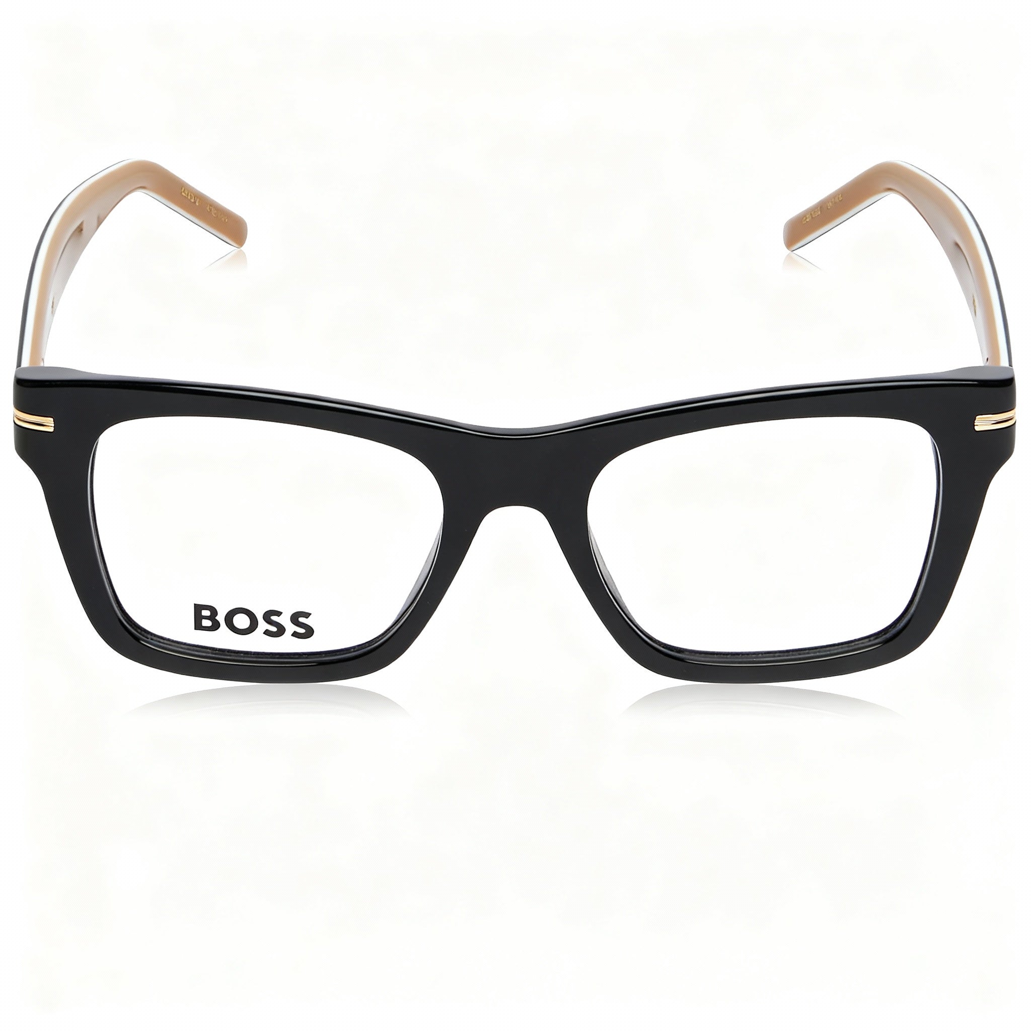 Hugo Boss Boss 1522 Modern Women's Acetate Frame Black Polycarbonate Non-Polarized Sunglasses 49mm