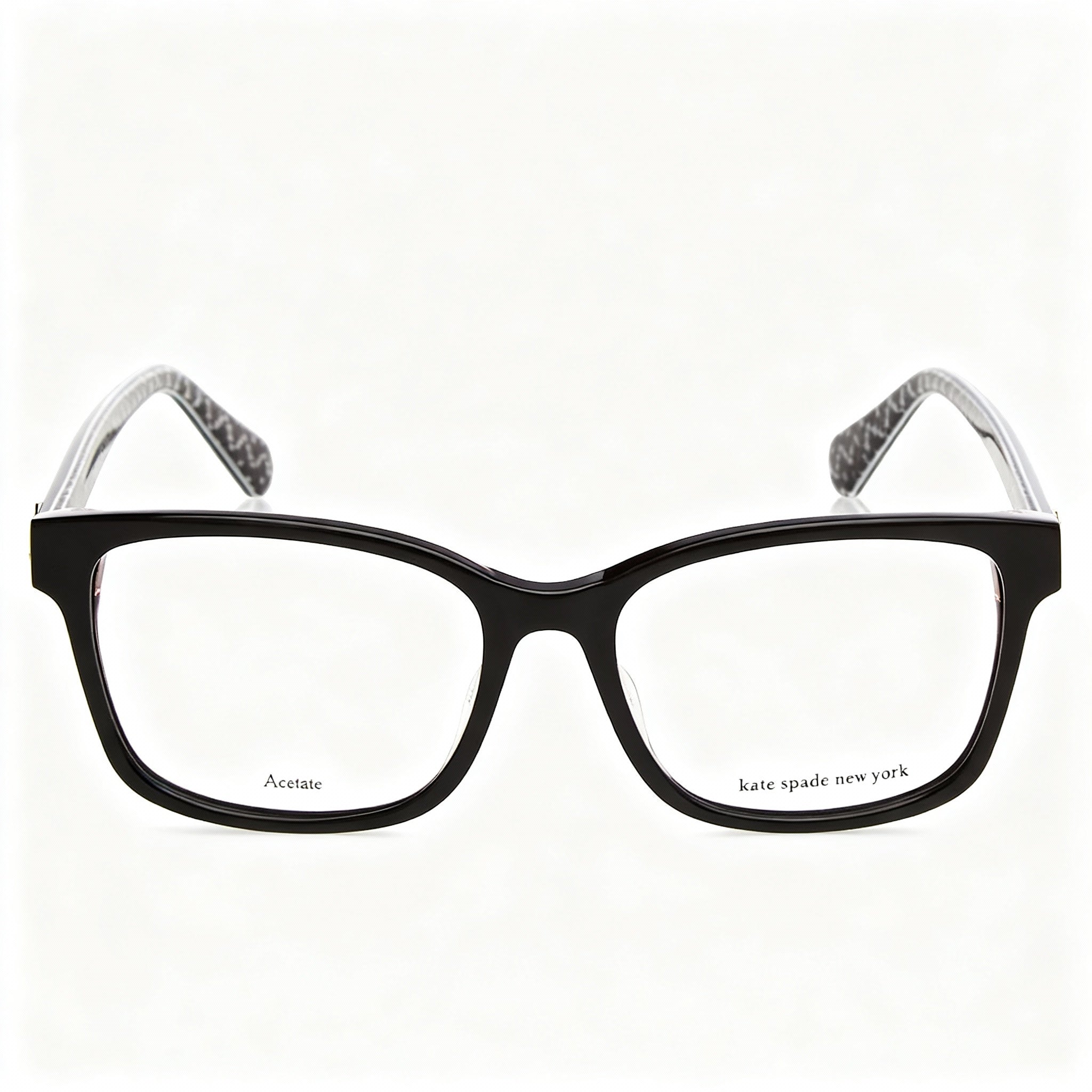 kate spade new york Cariane/F Women's Acetate Black Pink Sunglasses with Polycarbonate Lenses 55mm