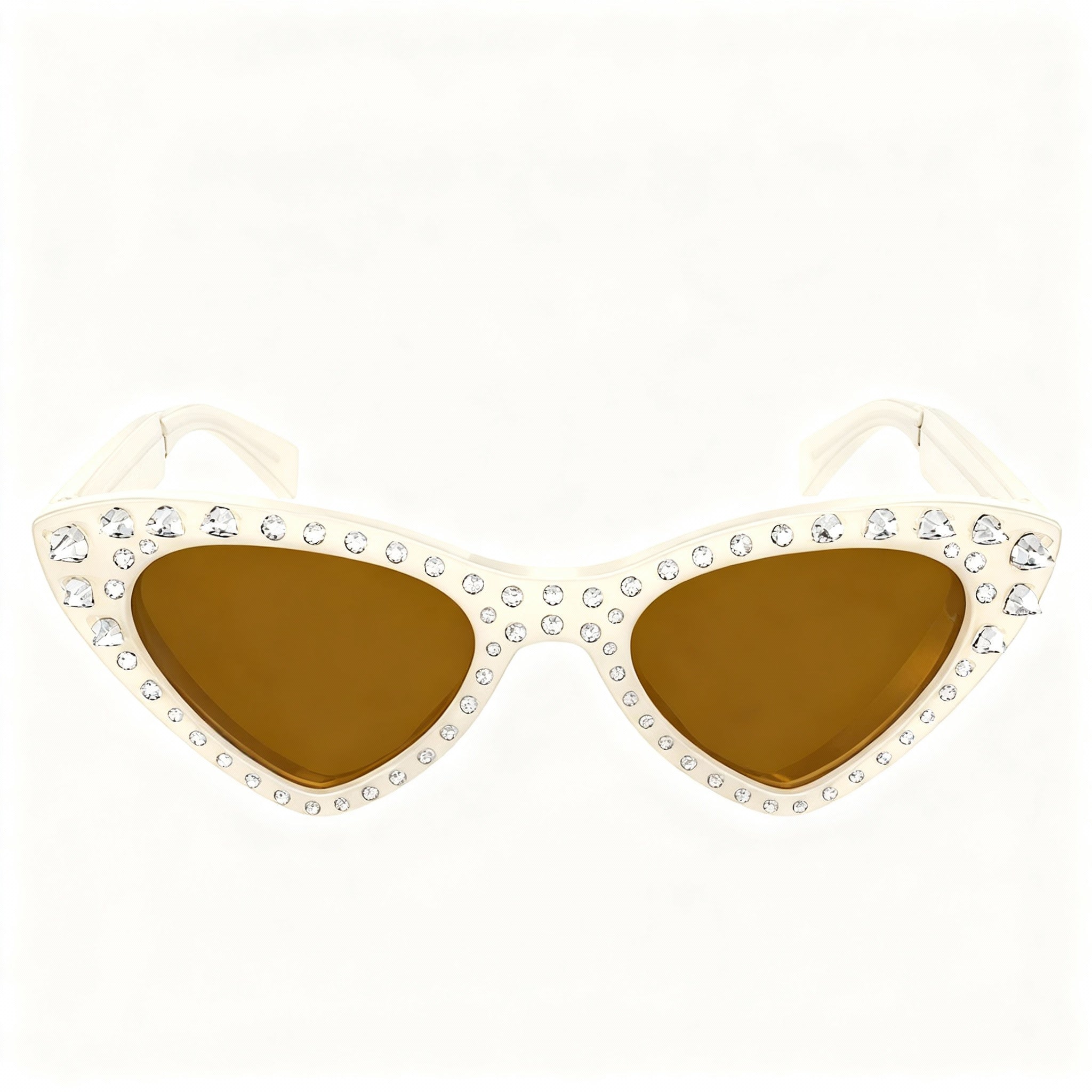 Moschino Classic Women's Acetate Non-Polarized UV Protection Sunglasses 52-18-140 Ivory Brown