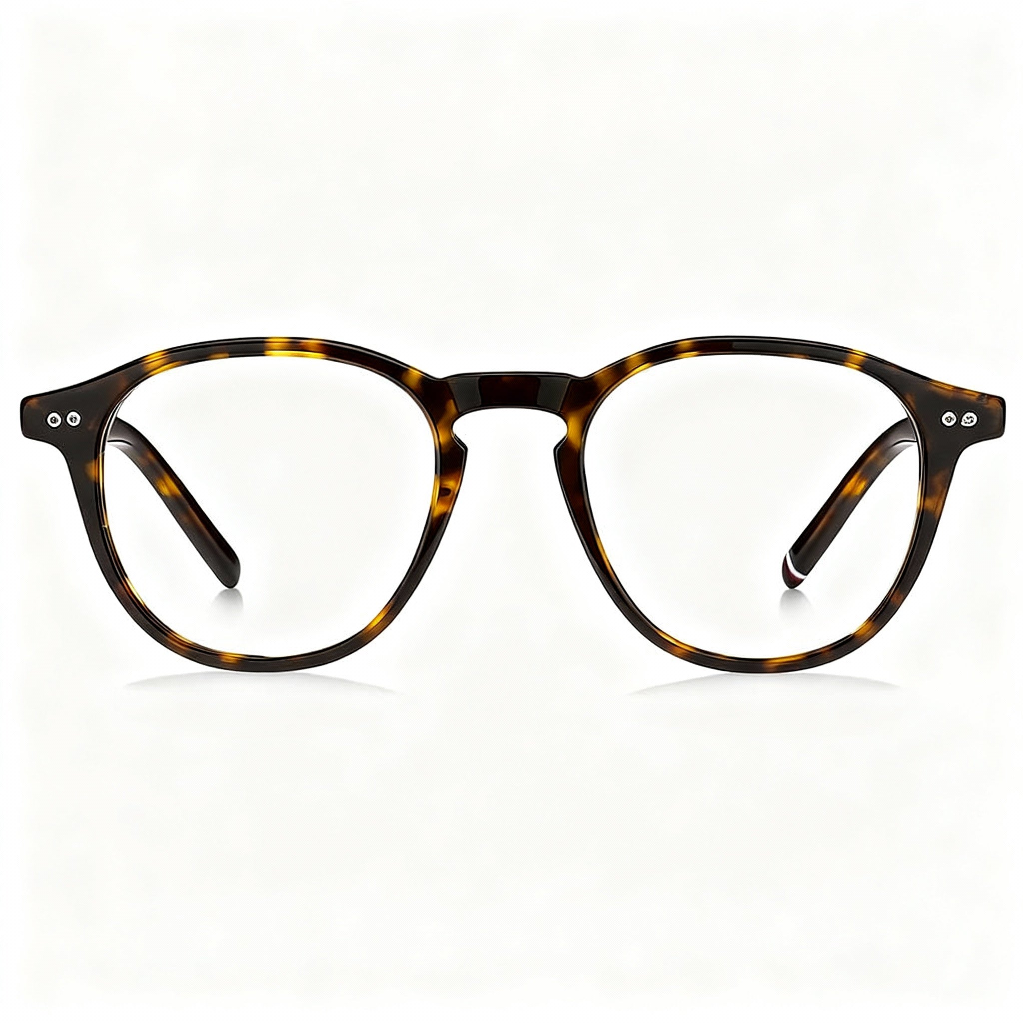 Tommy Hilfiger TH 1893 Men's Full Rim Havana Acetate Eyeglasses with Polycarbonate Lenses 48-19-140