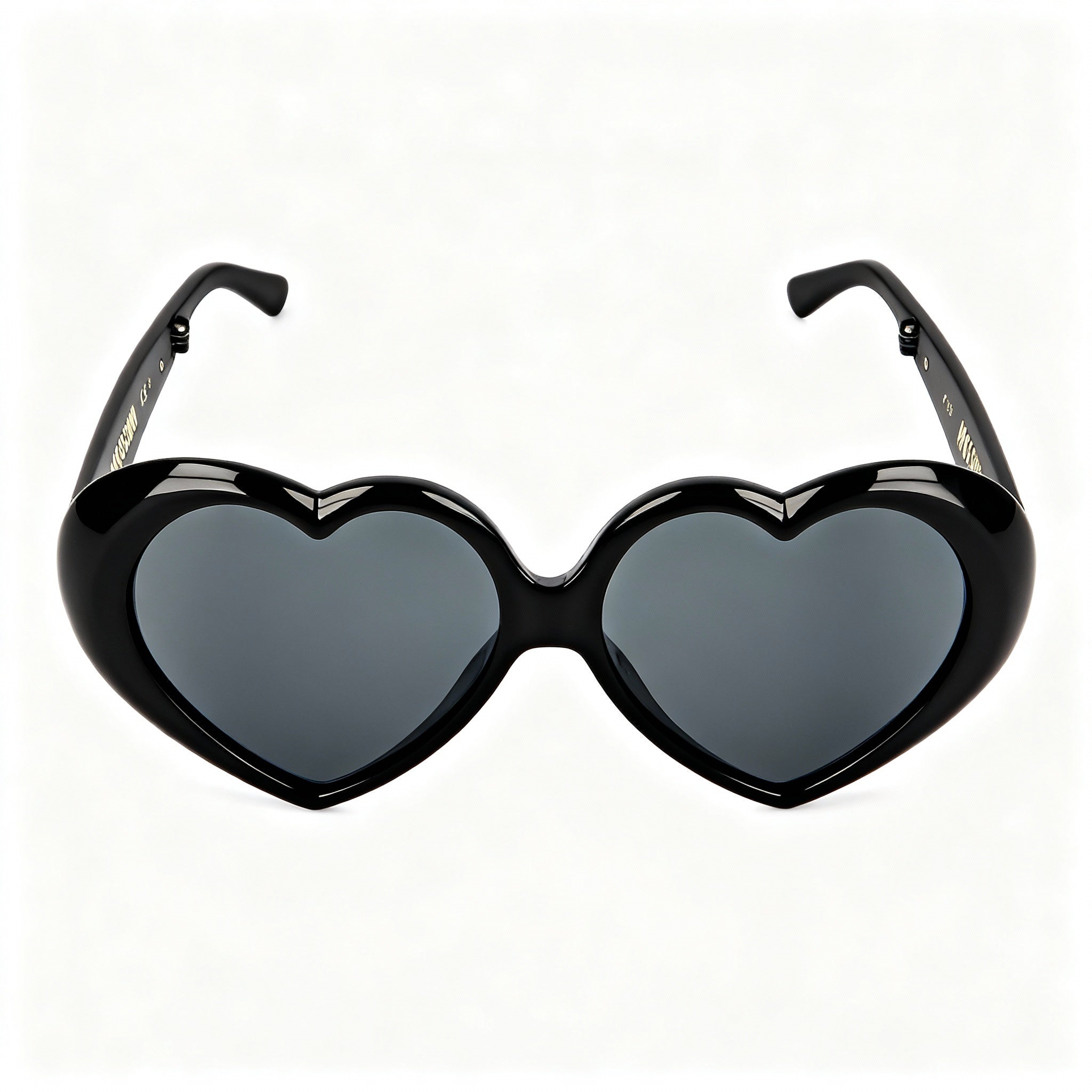 Moschino MOS128/S Women's Classic Black Dark Grey Plastic UV Protected Sunglasses with Grey Non-Polarized Lenses, 57mm