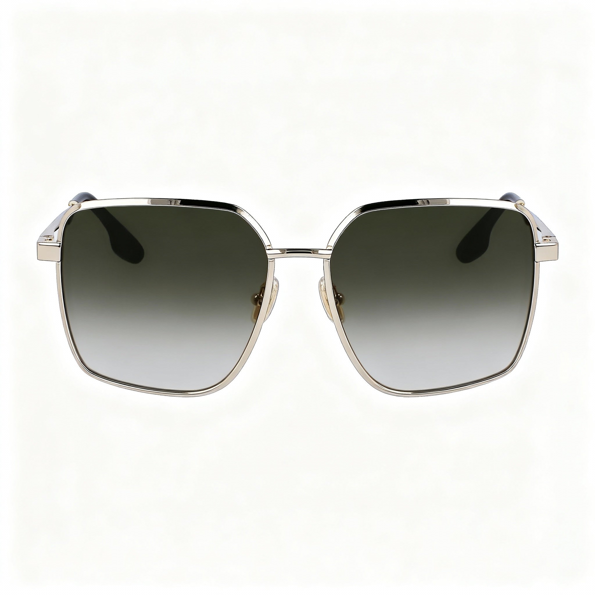 Salvatore Ferragamo Modern Women's Gold Khaki Magnesium Frame Non-Polarized Sunglasses 59mm