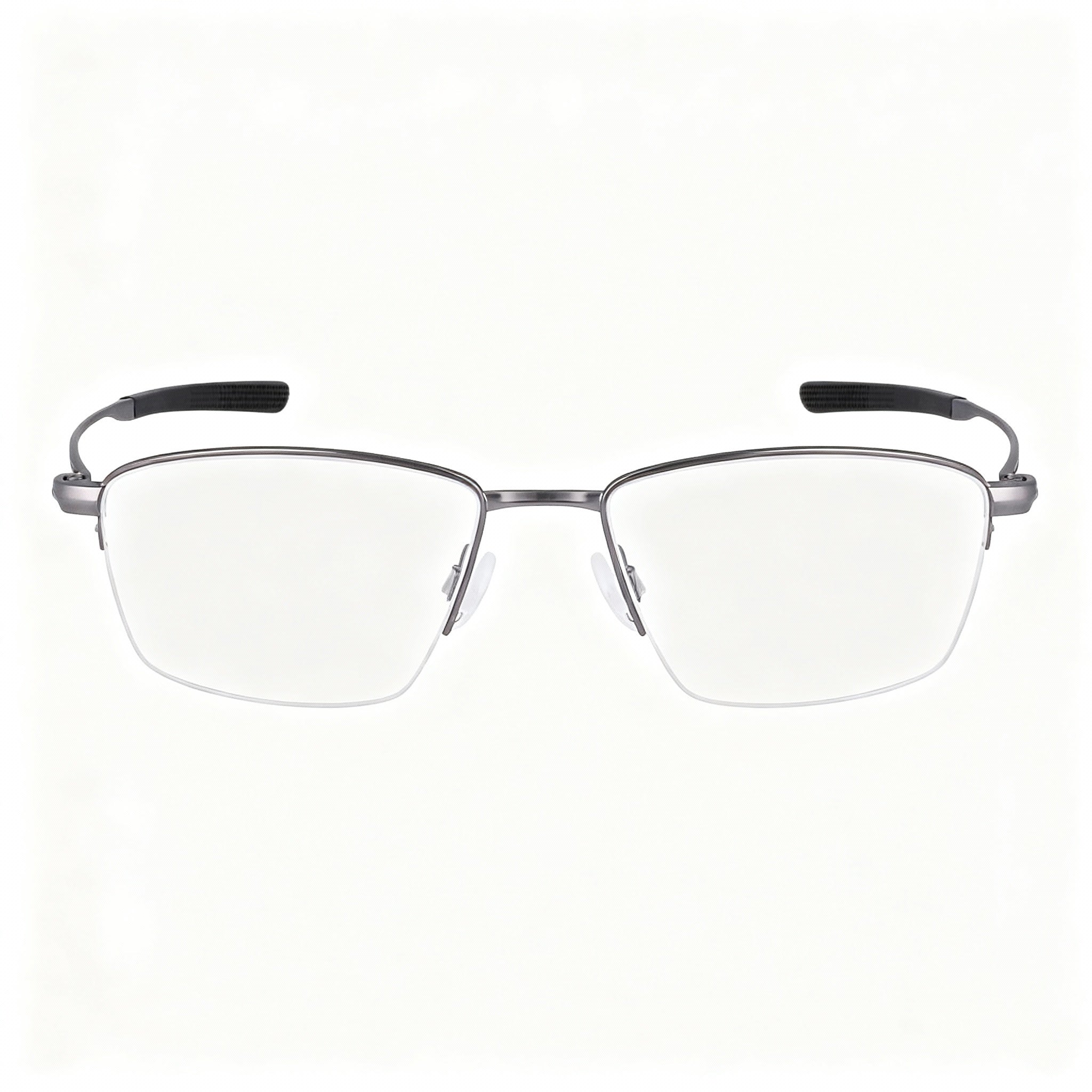 Nike 6045 Unisex Satin Navy Alloy Steel Frame Gunmetal Non-Polarized Eyeglasses 54mm