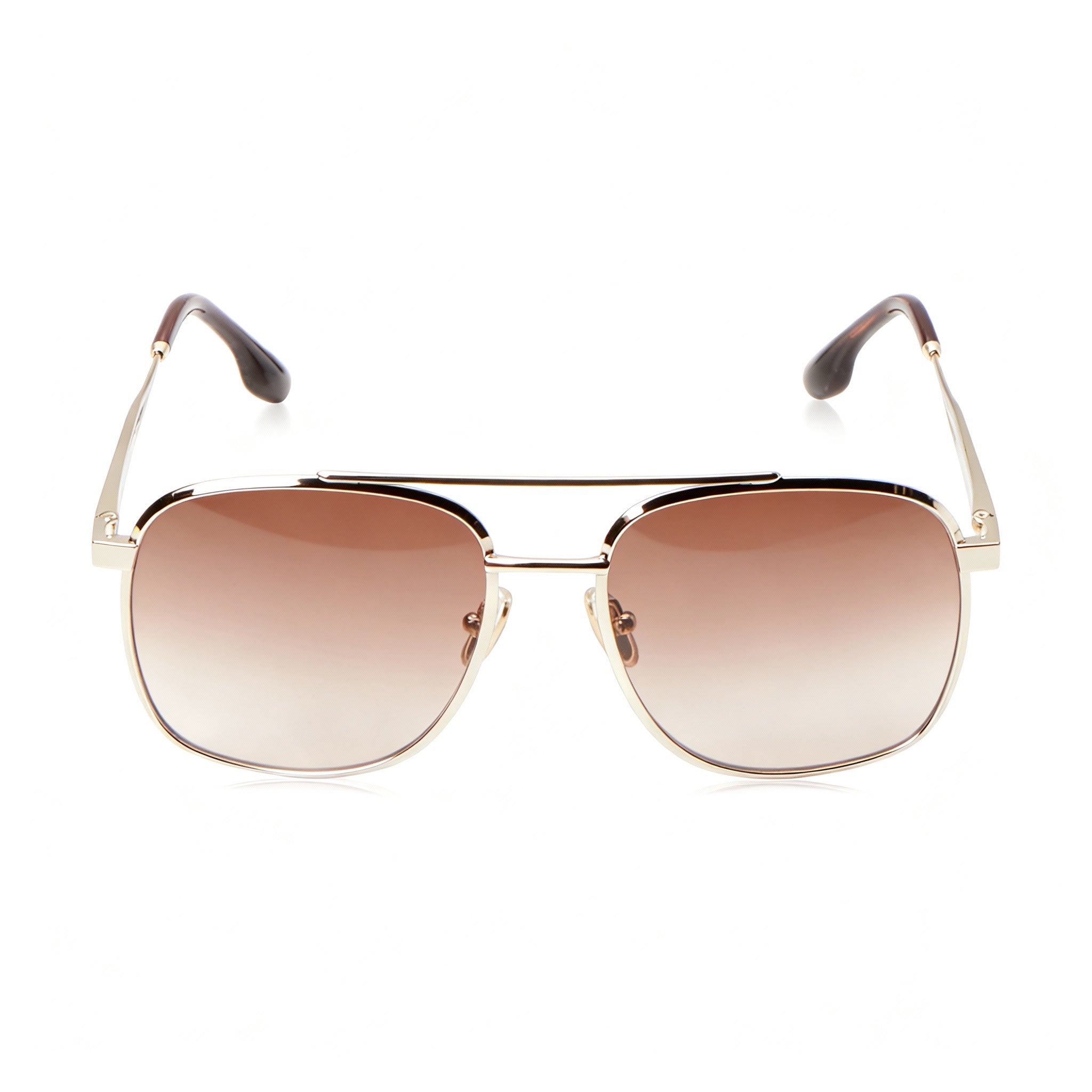 Victoria Beckham Modern Women's Gold Brown Magnesium Frame Brown Gradient Non-Polarized Sunglasses 58mm