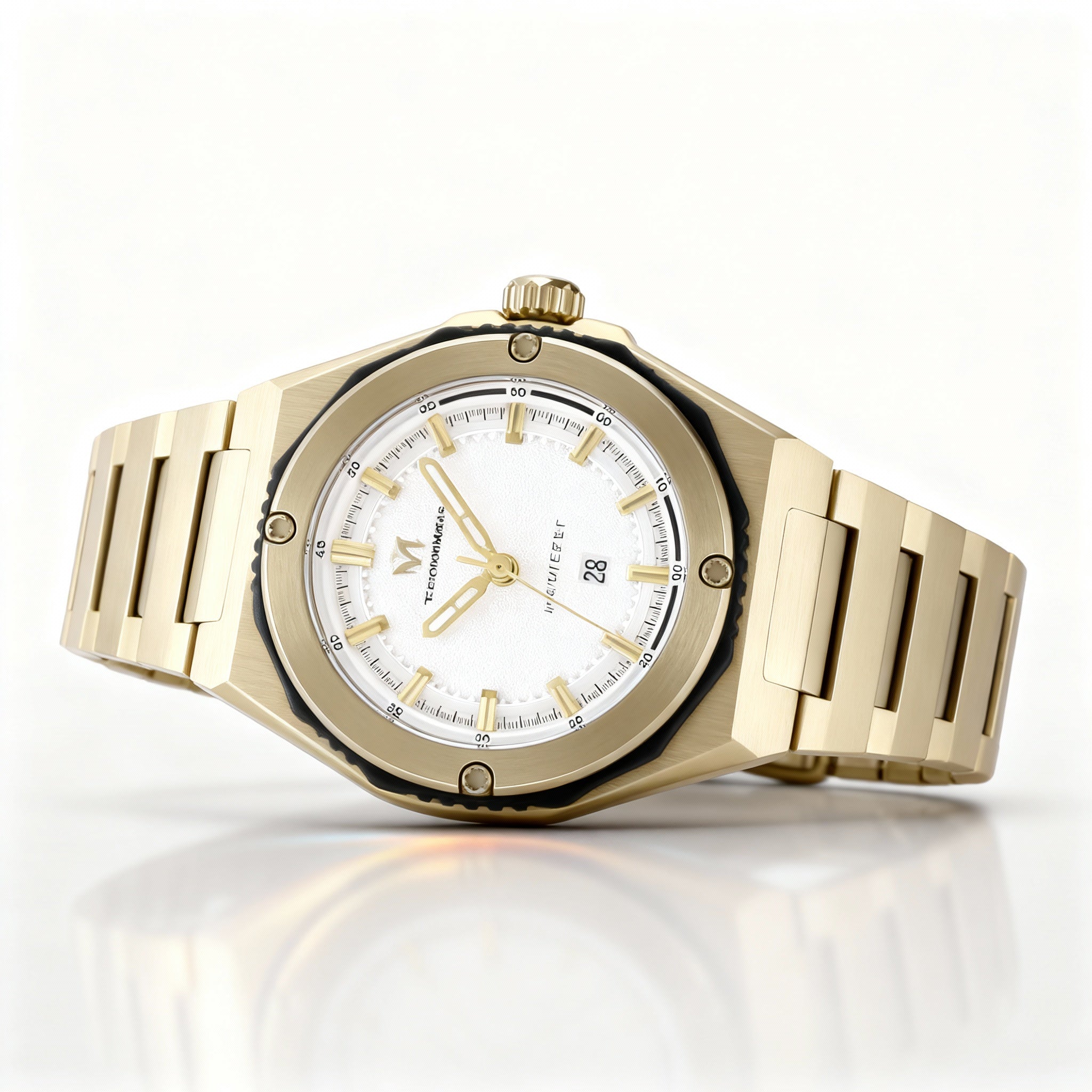 TechnoMarine CORAL - Legacy TM-416046 Women's 36mm Gold-Tone Stainless Steel Bracelet Quartz Movement Watch